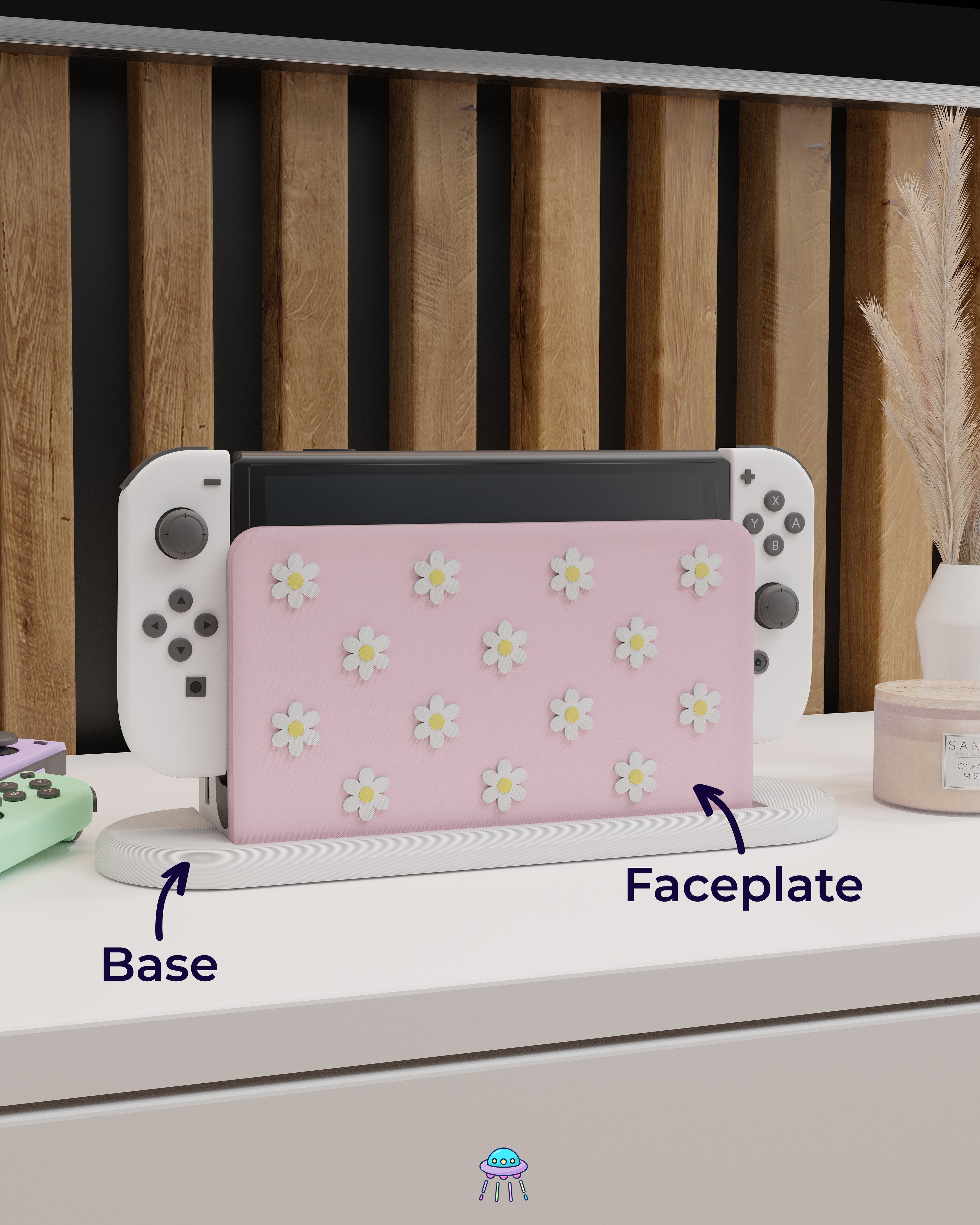 Daisy Dock Cover for Nintendo Switch – Original Faceplate Design
