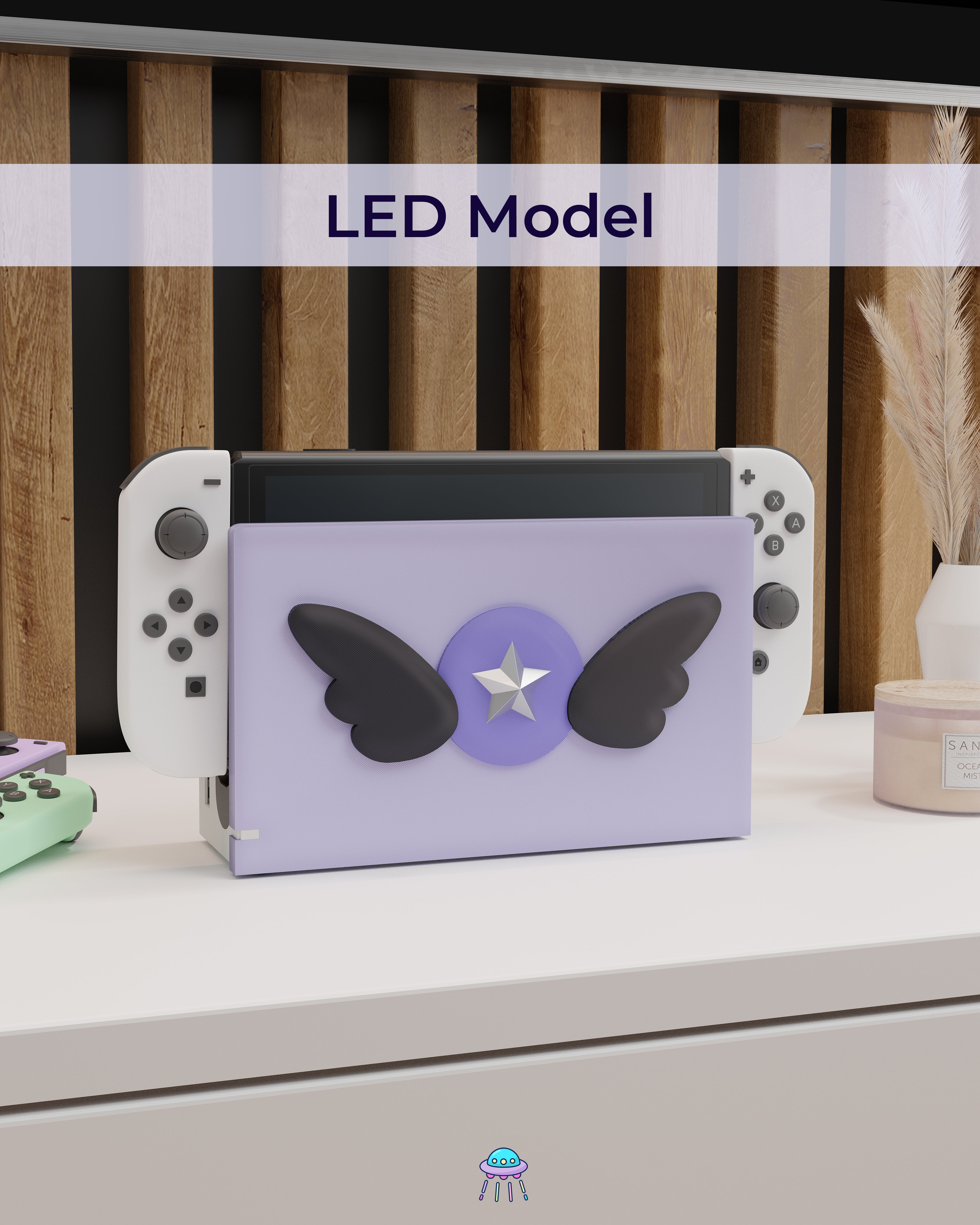 Dark Magic Dock Cover for Nintendo Switch – Original Faceplate Design