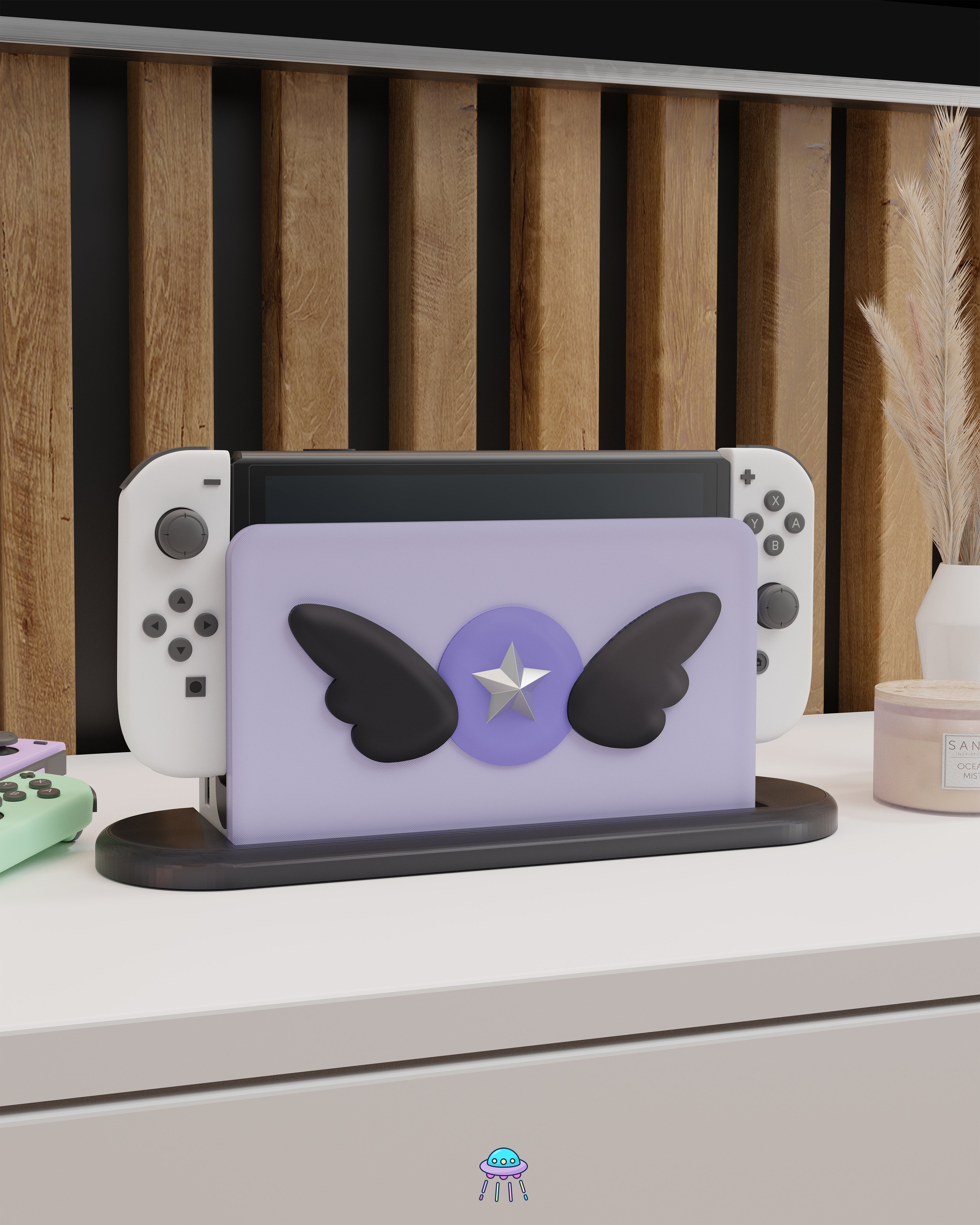Dark Magic Dock Cover for Nintendo Switch – Original Faceplate Design