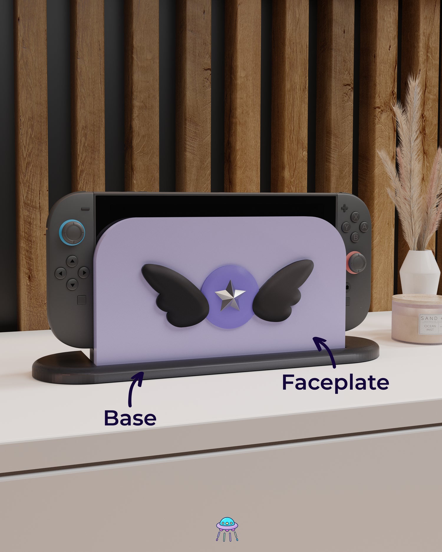 Dark Magic Dock Cover for Nintendo Switch 2 – Original Faceplate Design