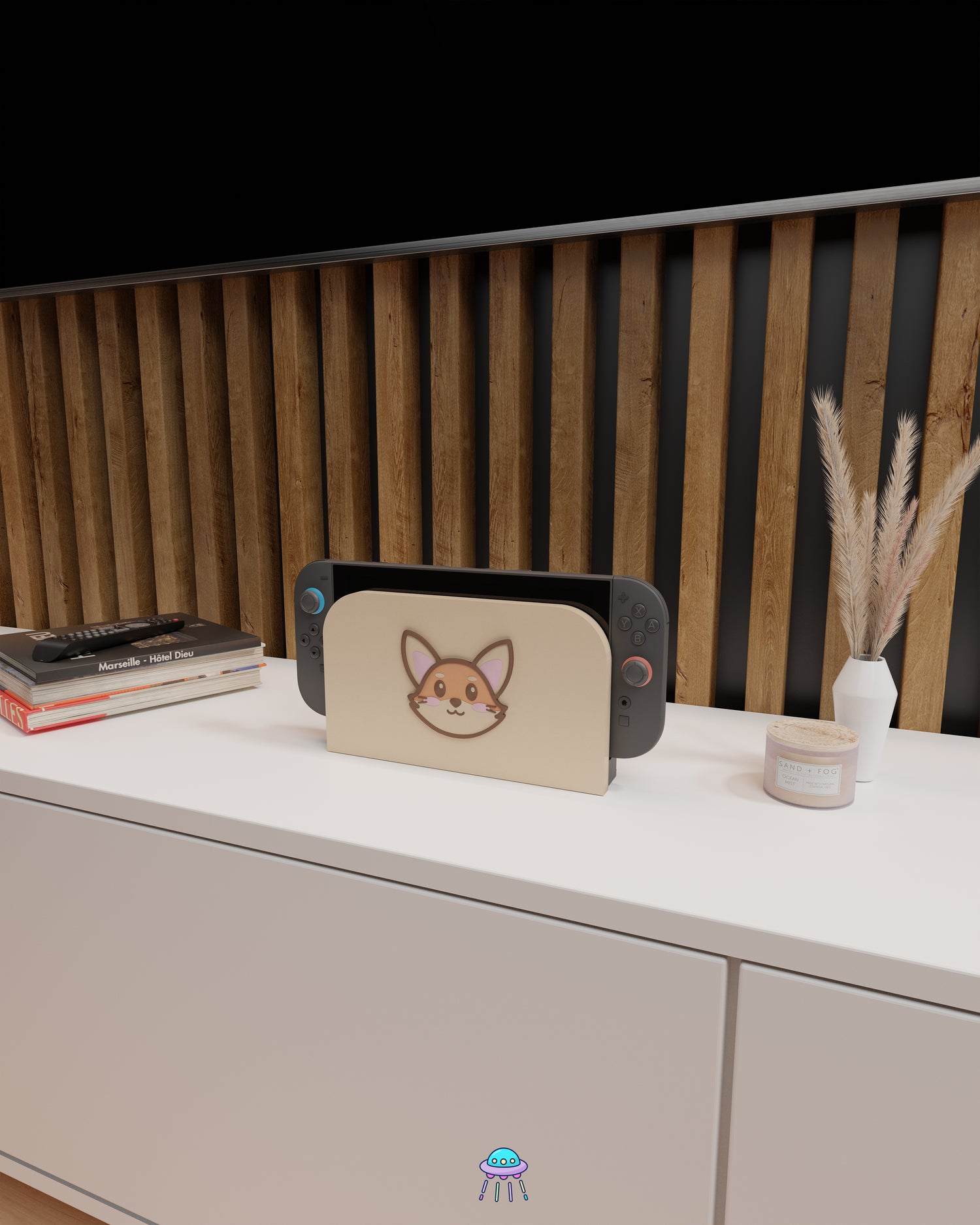 Cute Fox Dock Cover for Nintendo Switch 2 – Original Faceplate Design