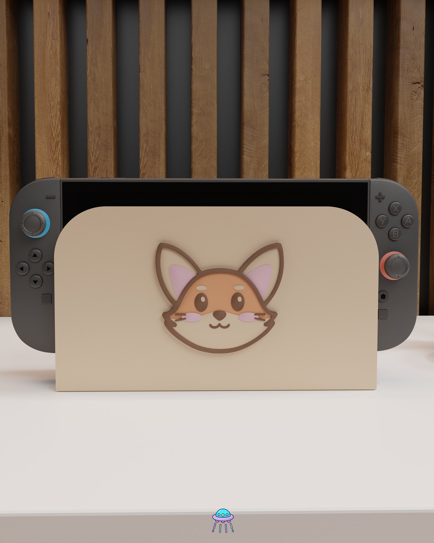 Cute Fox Dock Cover for Nintendo Switch 2 – Original Faceplate Design