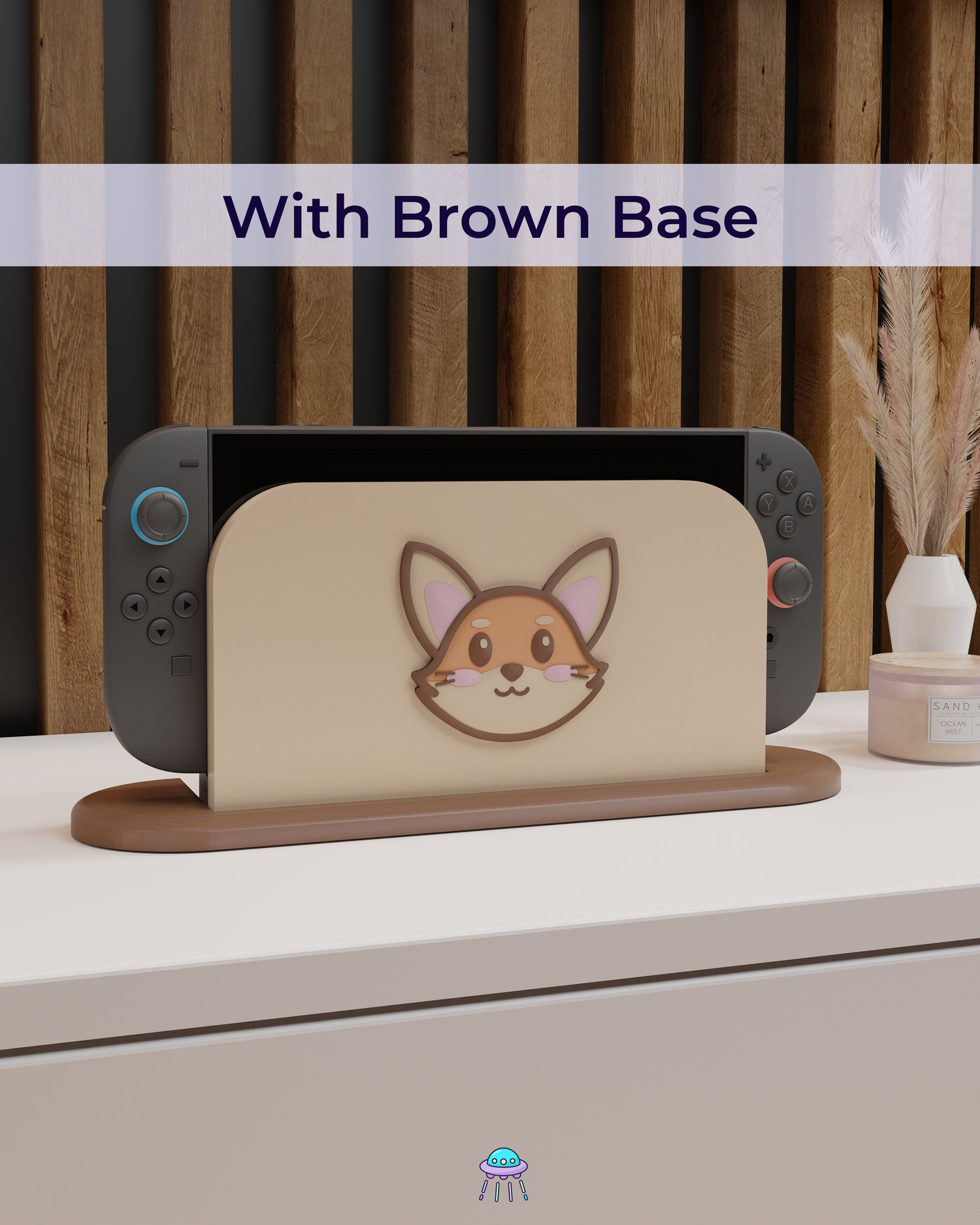 Cute Fox Dock Cover for Nintendo Switch 2 – Original Faceplate Design