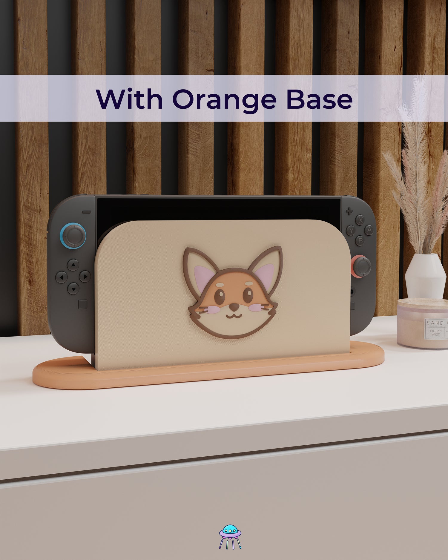 Cute Fox Dock Cover for Nintendo Switch 2 – Original Faceplate Design