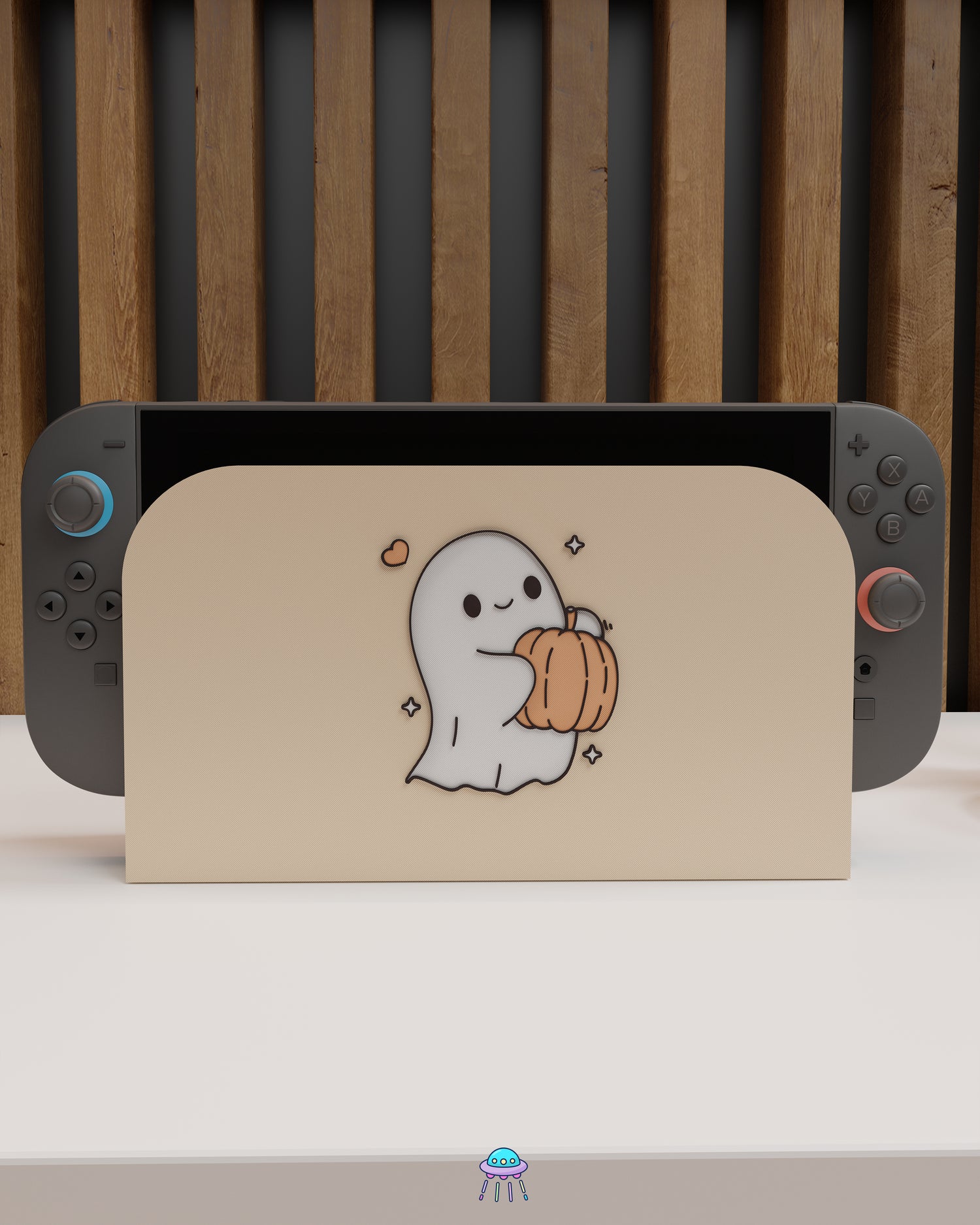 Pumpkin Boo Dock Cover for Nintendo Switch 2 – Original Faceplate Design
