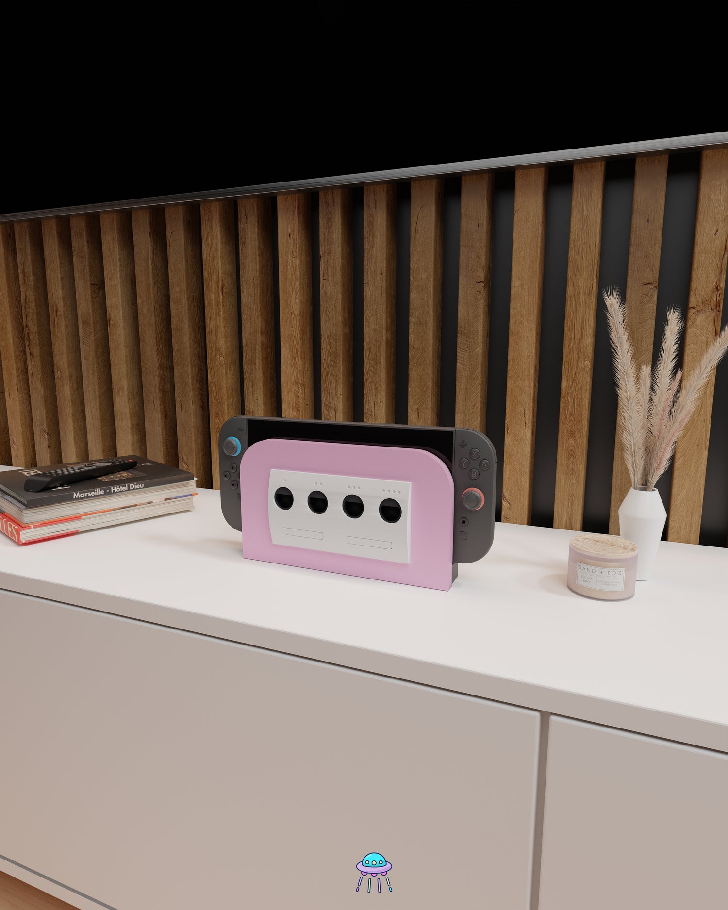 Girly Cube Dock Cover for Nintendo Switch 2 – Original Faceplate Design