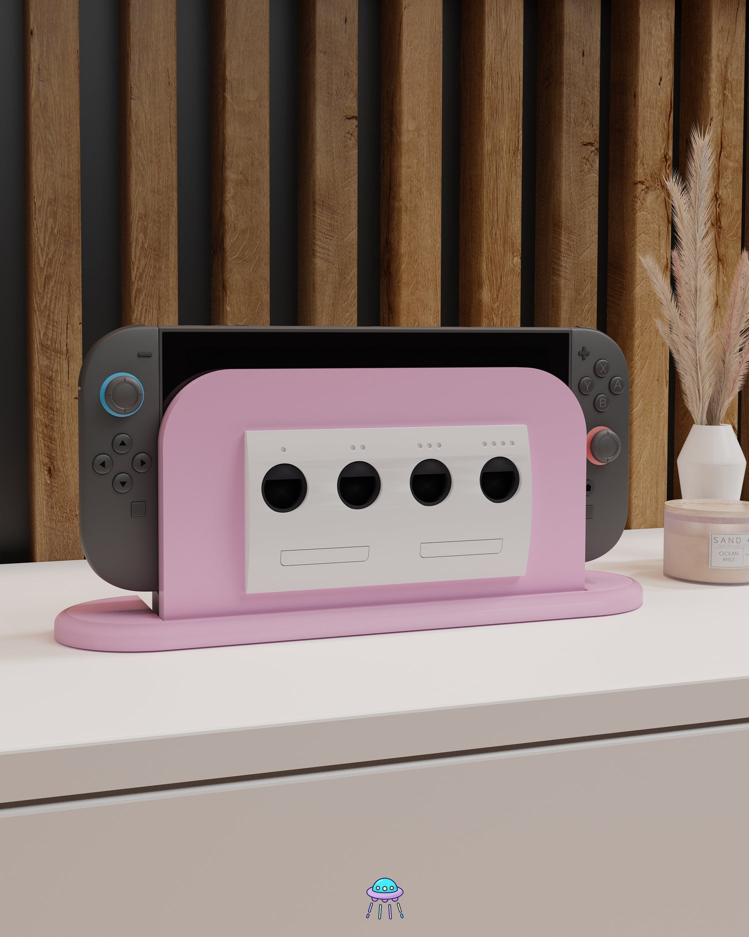 Girly Cube Dock Cover for Nintendo Switch 2 – Original Faceplate Design