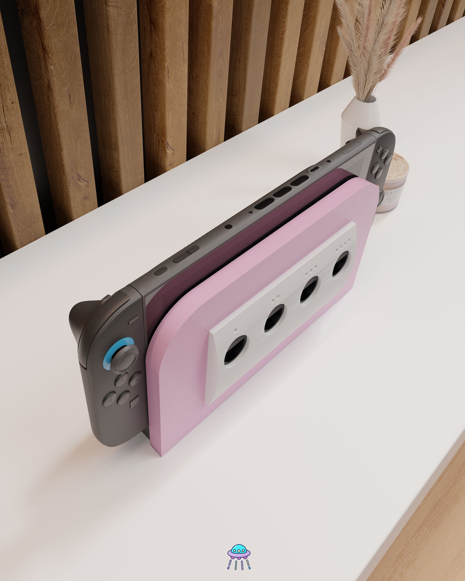 Girly Cube Dock Cover for Nintendo Switch 2 – Original Faceplate Design