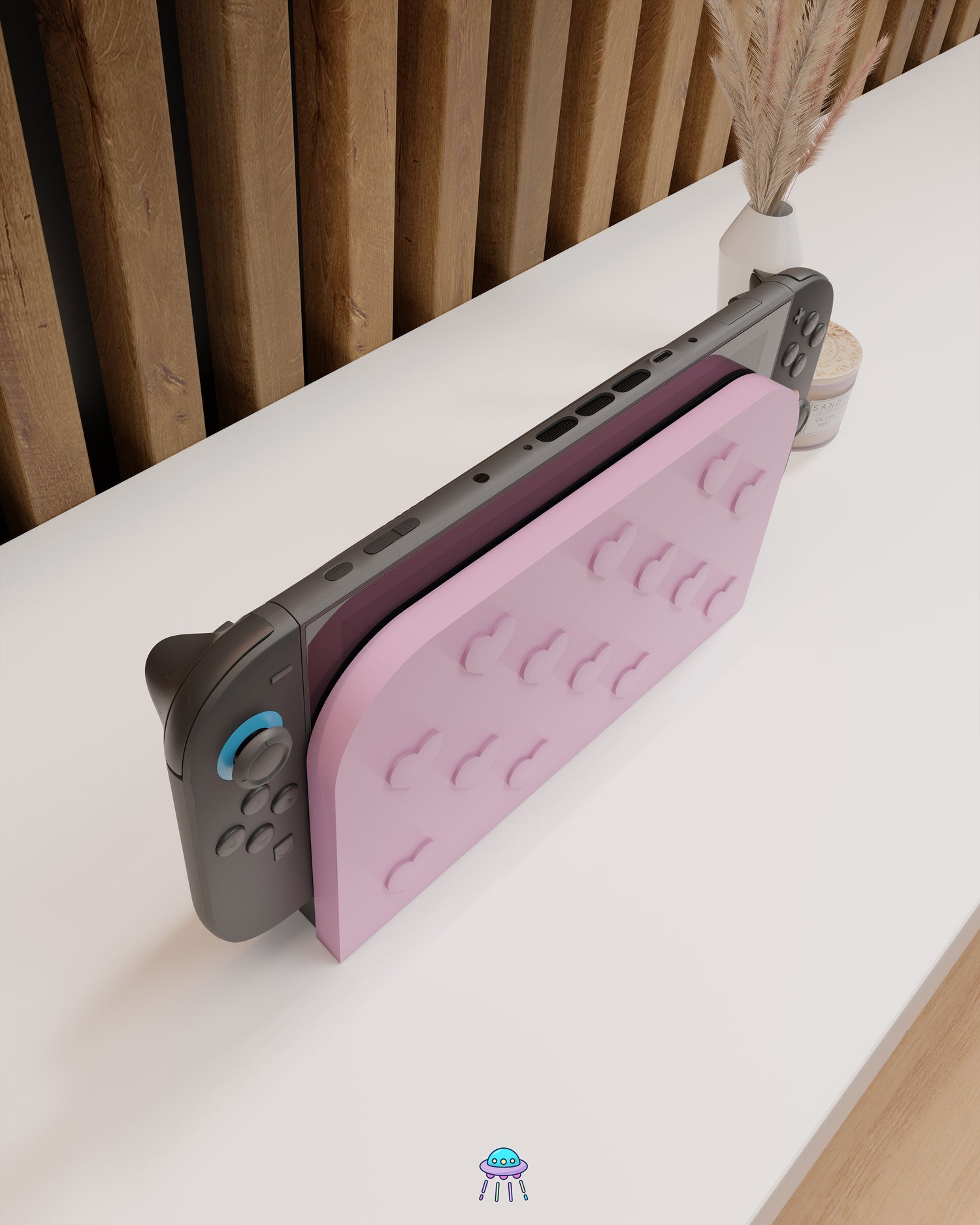 Hearts Dock Cover for Nintendo Switch 2 – Original Faceplate Design