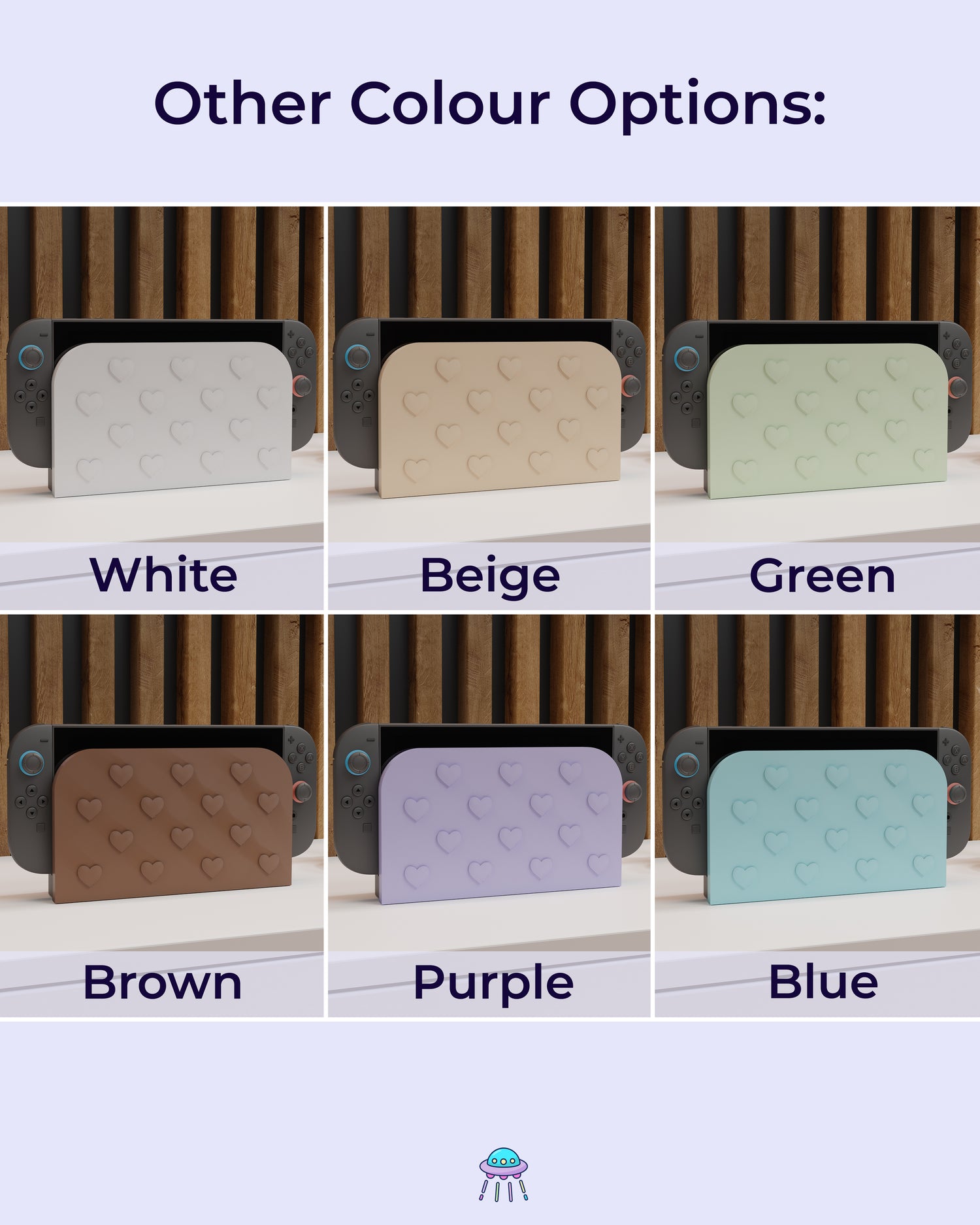 Hearts Dock Cover for Nintendo Switch 2 – Original Faceplate Design