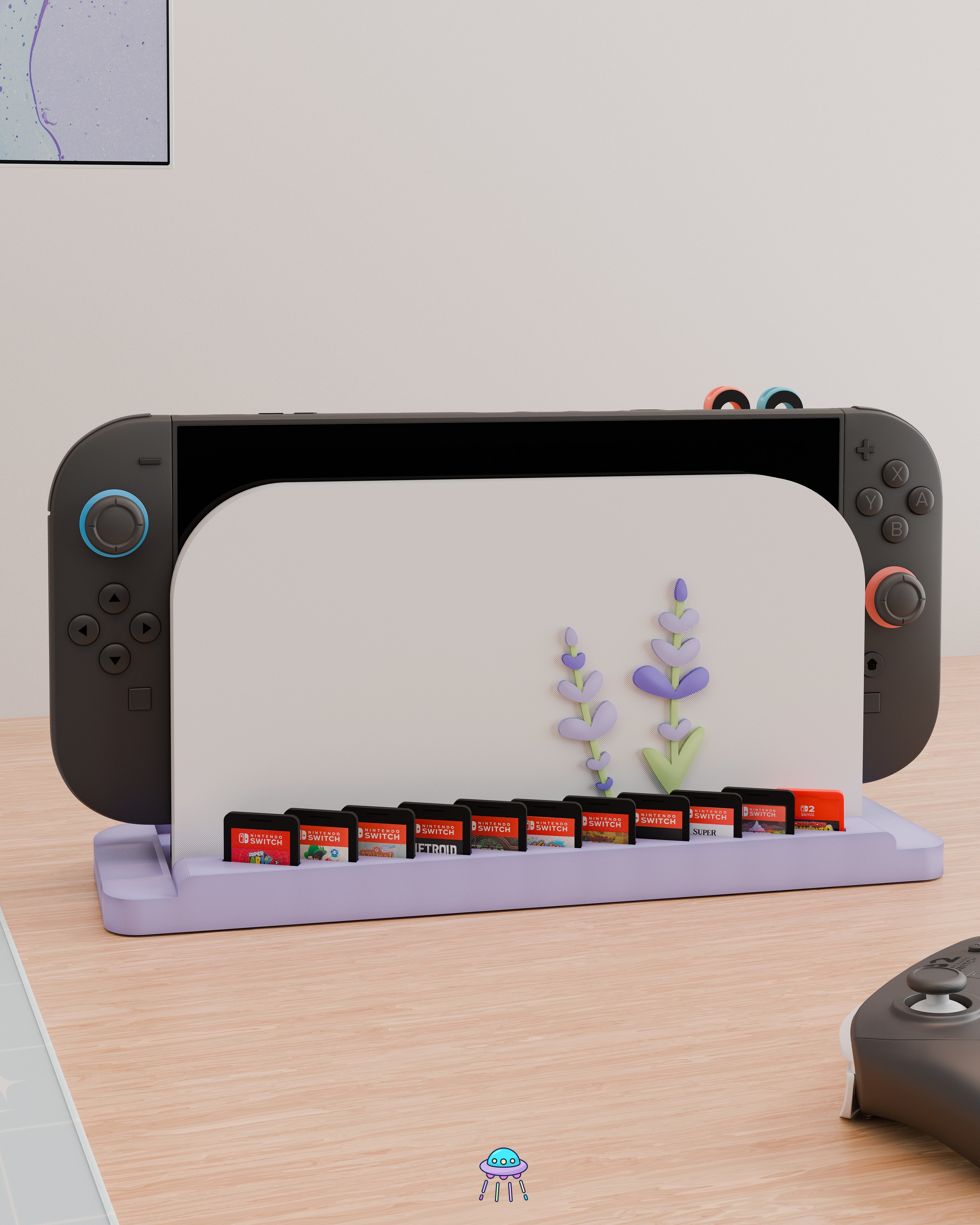 Lavender Dock Cover for Nintendo Switch 2 – Original Faceplate Design