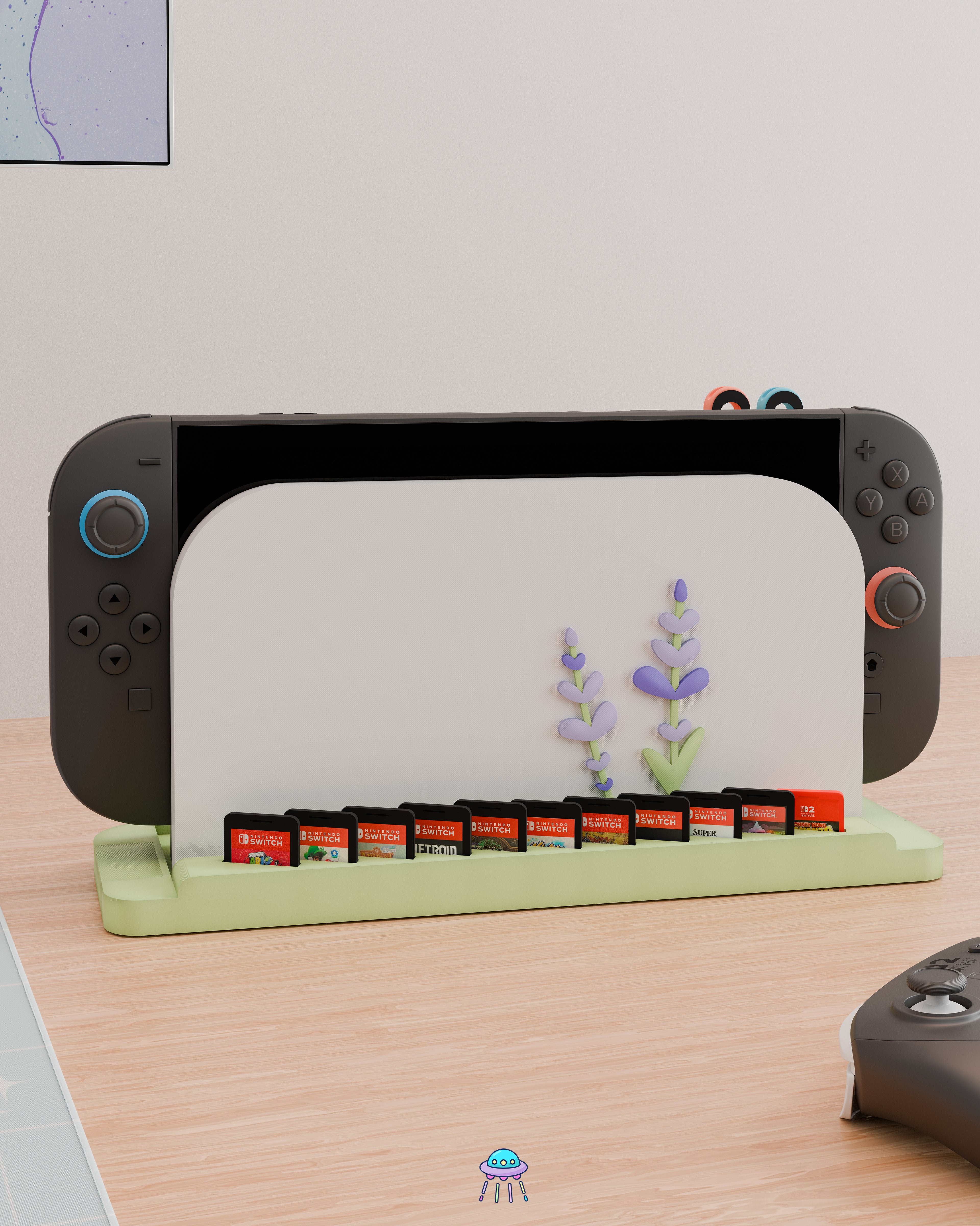 Lavender Dock Cover for Nintendo Switch 2 – Original Faceplate Design