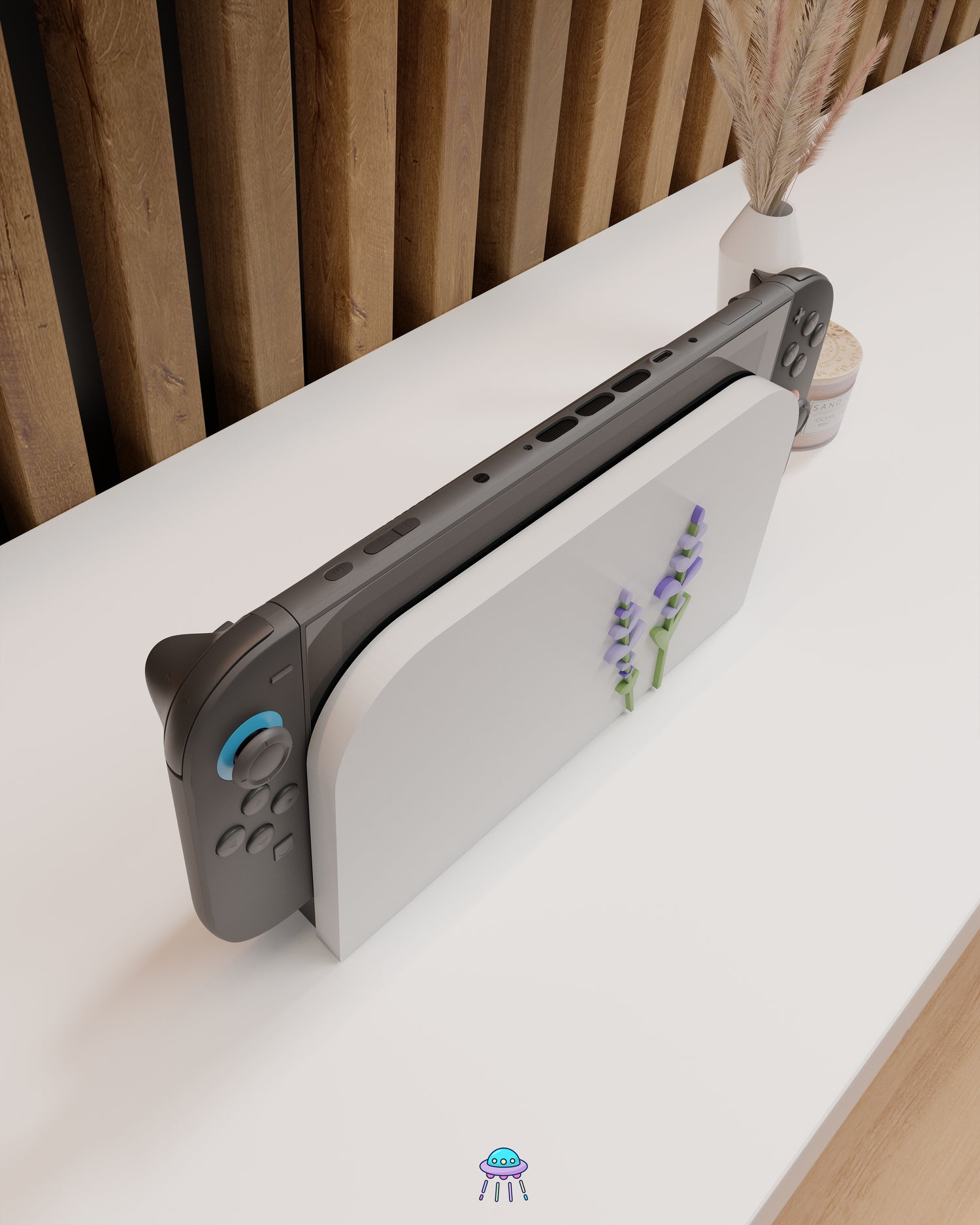 Lavender Dock Cover for Nintendo Switch 2 – Original Faceplate Design