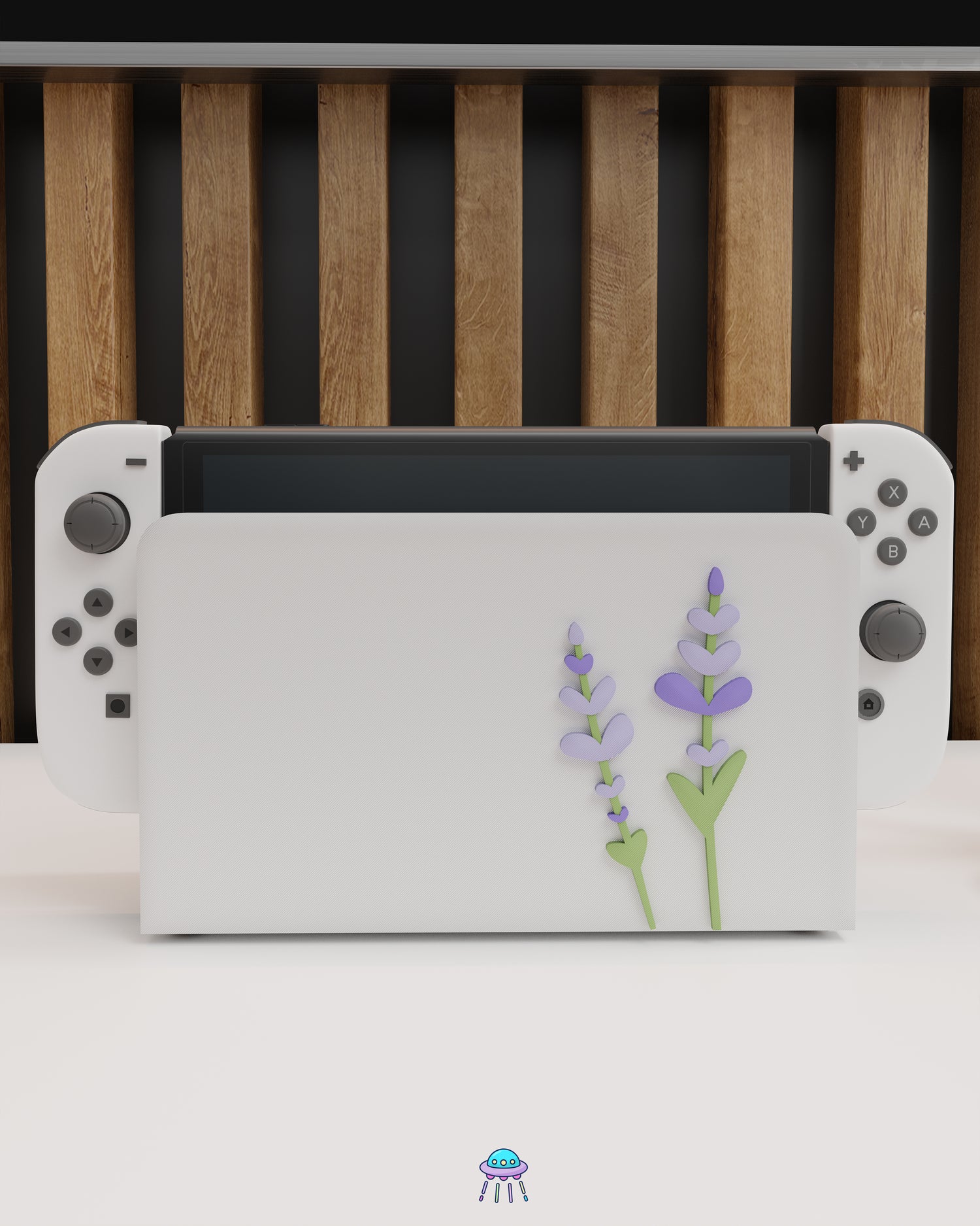 Lavender Dock Cover for Nintendo Switch – Original Faceplate Design