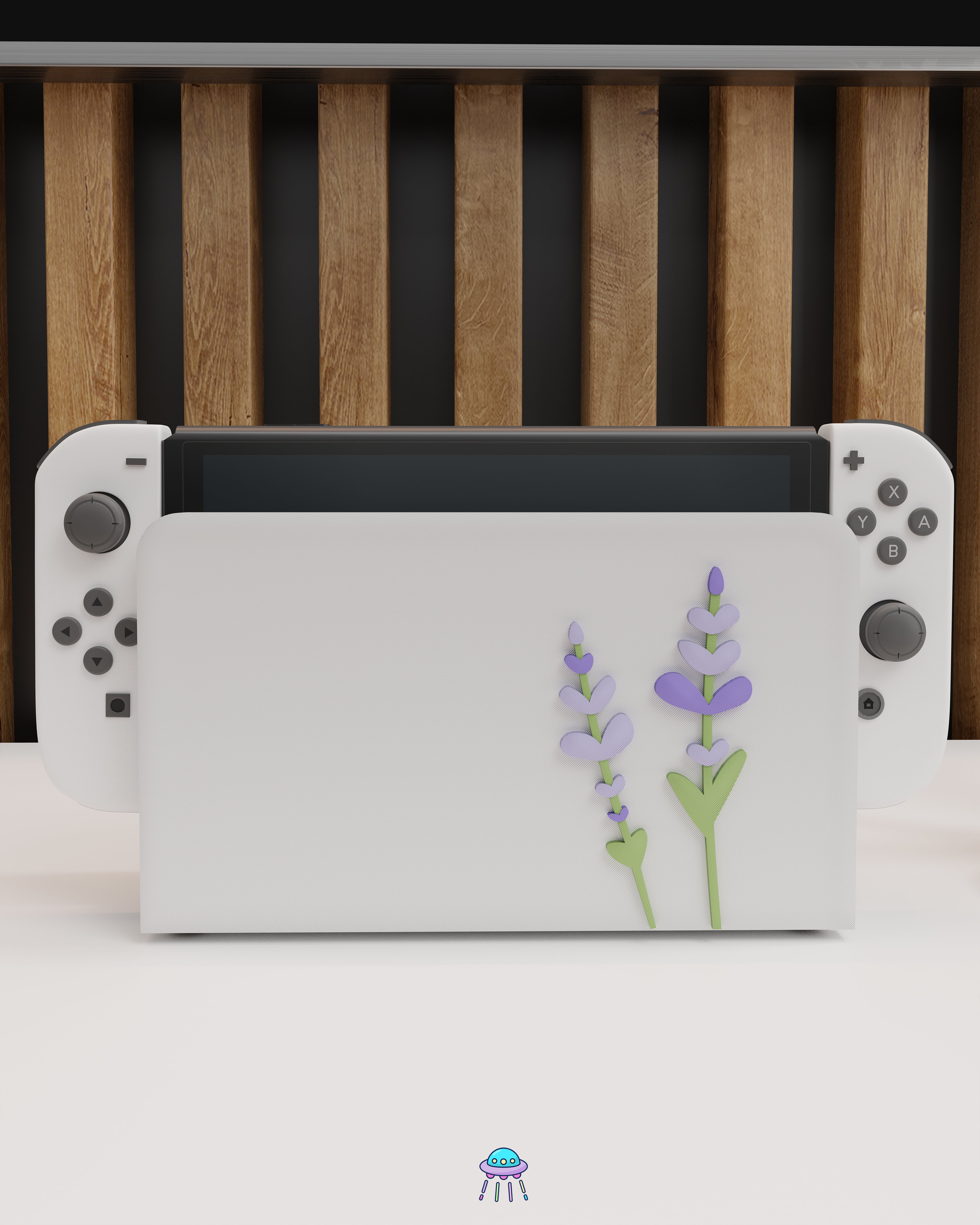 Lavender Dock Cover for Nintendo Switch – Original Faceplate Design
