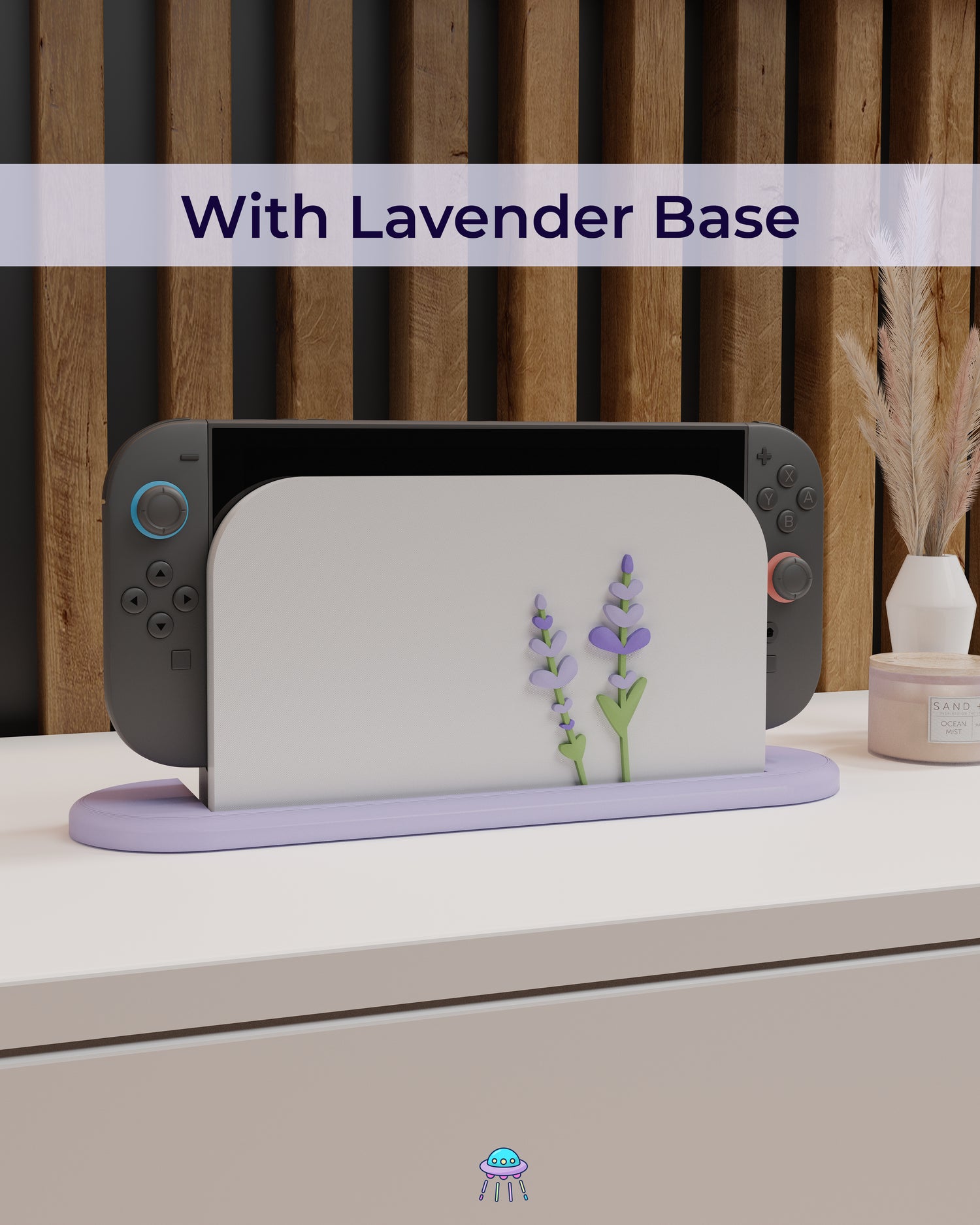 Lavender Dock Cover for Nintendo Switch 2 – Original Faceplate Design