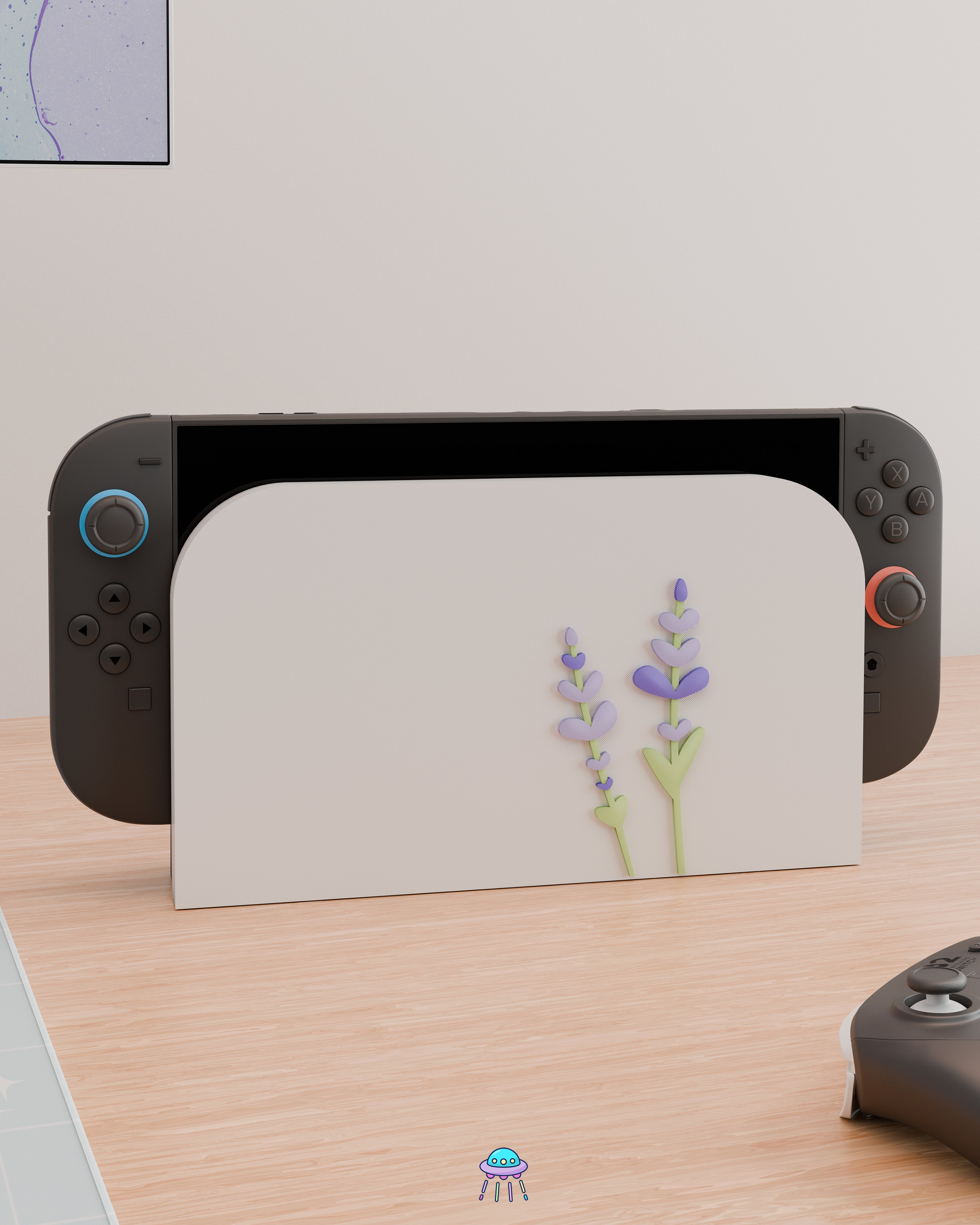 Lavender Dock Cover for Nintendo Switch 2 – Original Faceplate Design