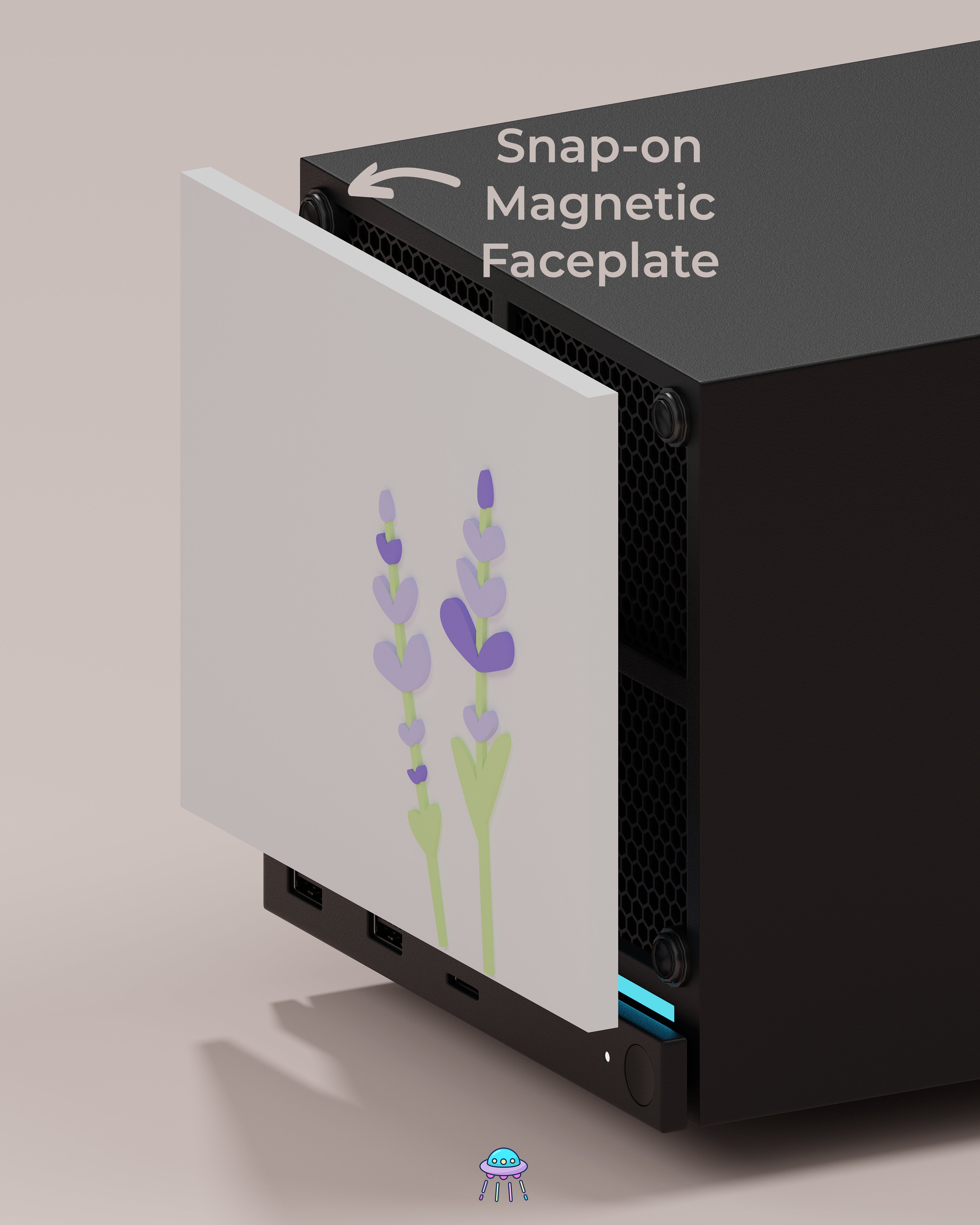 Lavender Valve Steam Machine Faceplate / Face Cover - In Stock