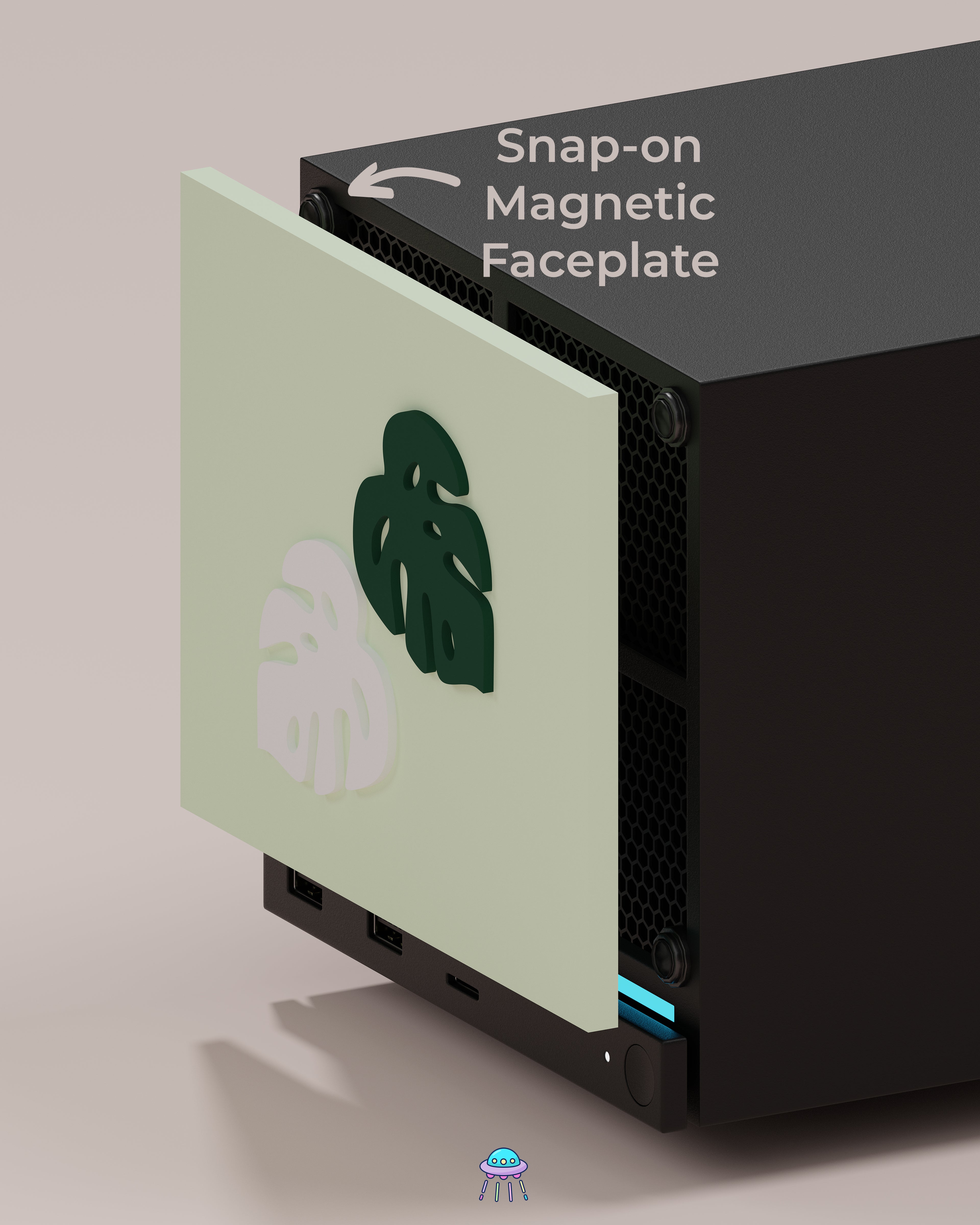 Leafy Valve Steam Machine Faceplate / Face Cover - In Stock