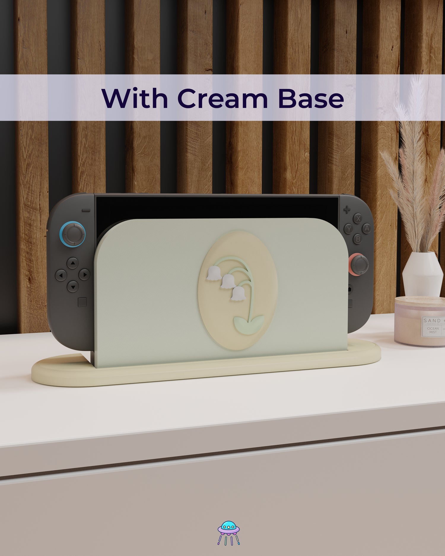 Lily of the Valley Dock Cover for Nintendo Switch 2 – Original Faceplate Design