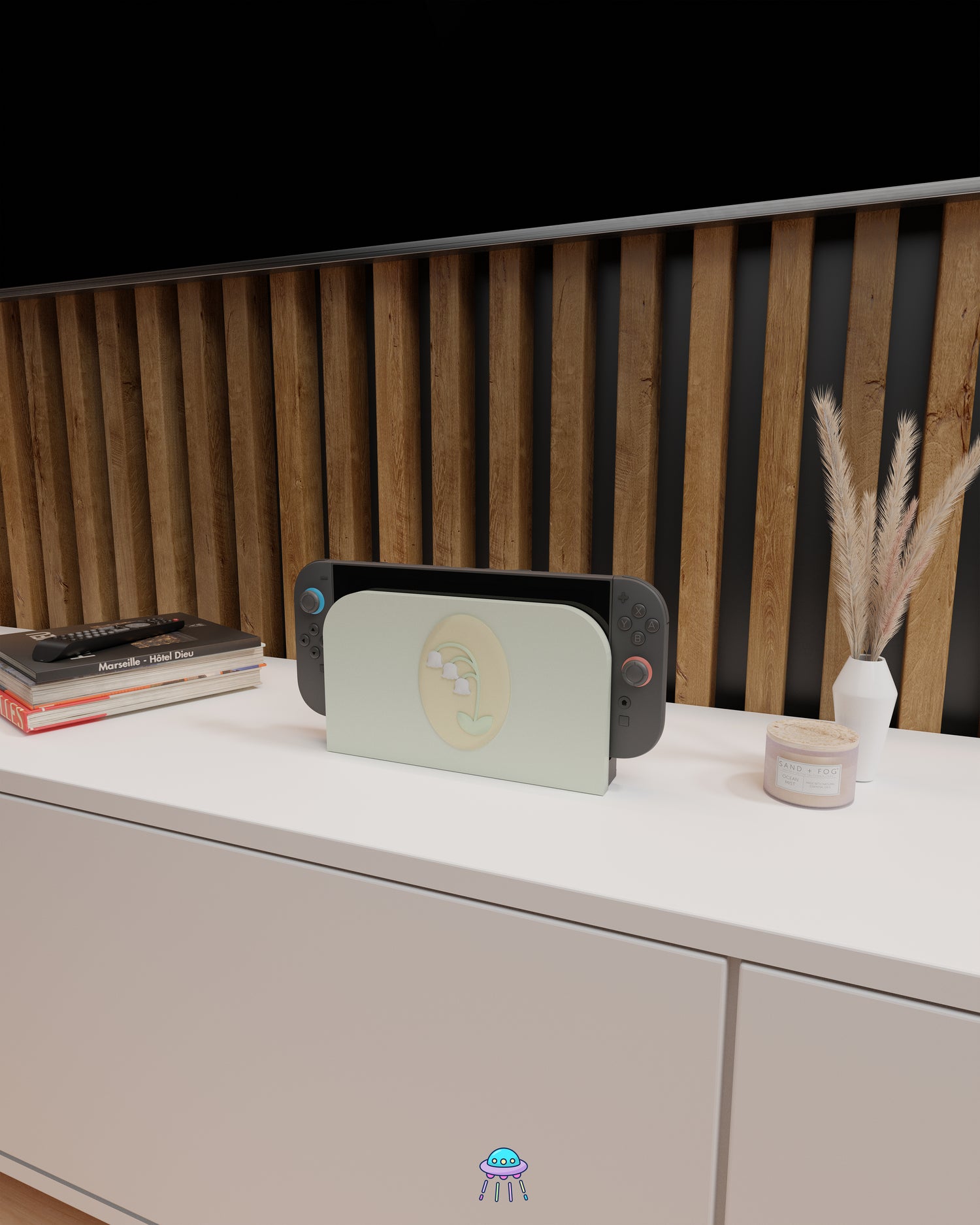 Lily of the Valley Dock Cover for Nintendo Switch 2 – Original Faceplate Design