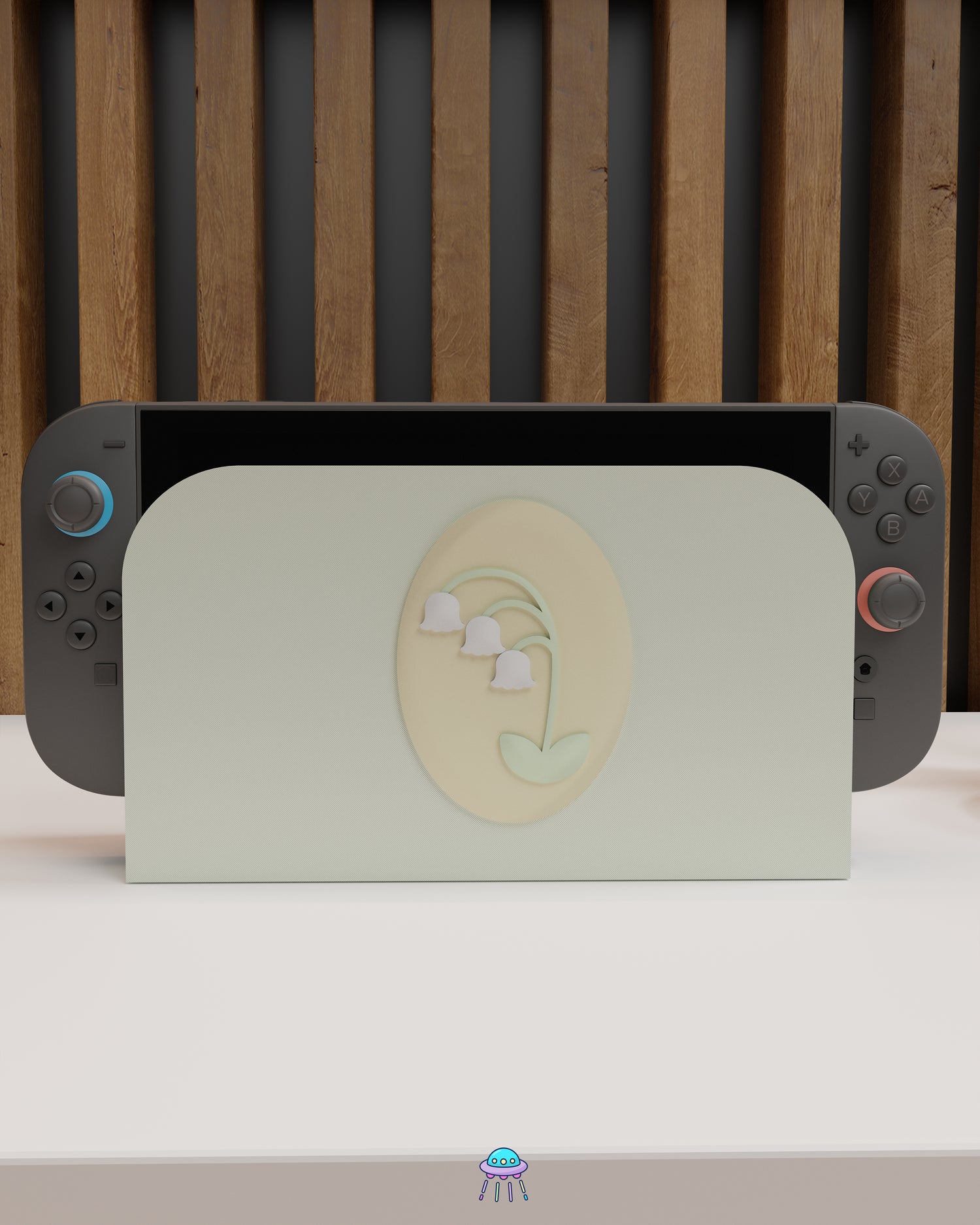 Lily of the Valley Dock Cover for Nintendo Switch 2 – Original Faceplate Design