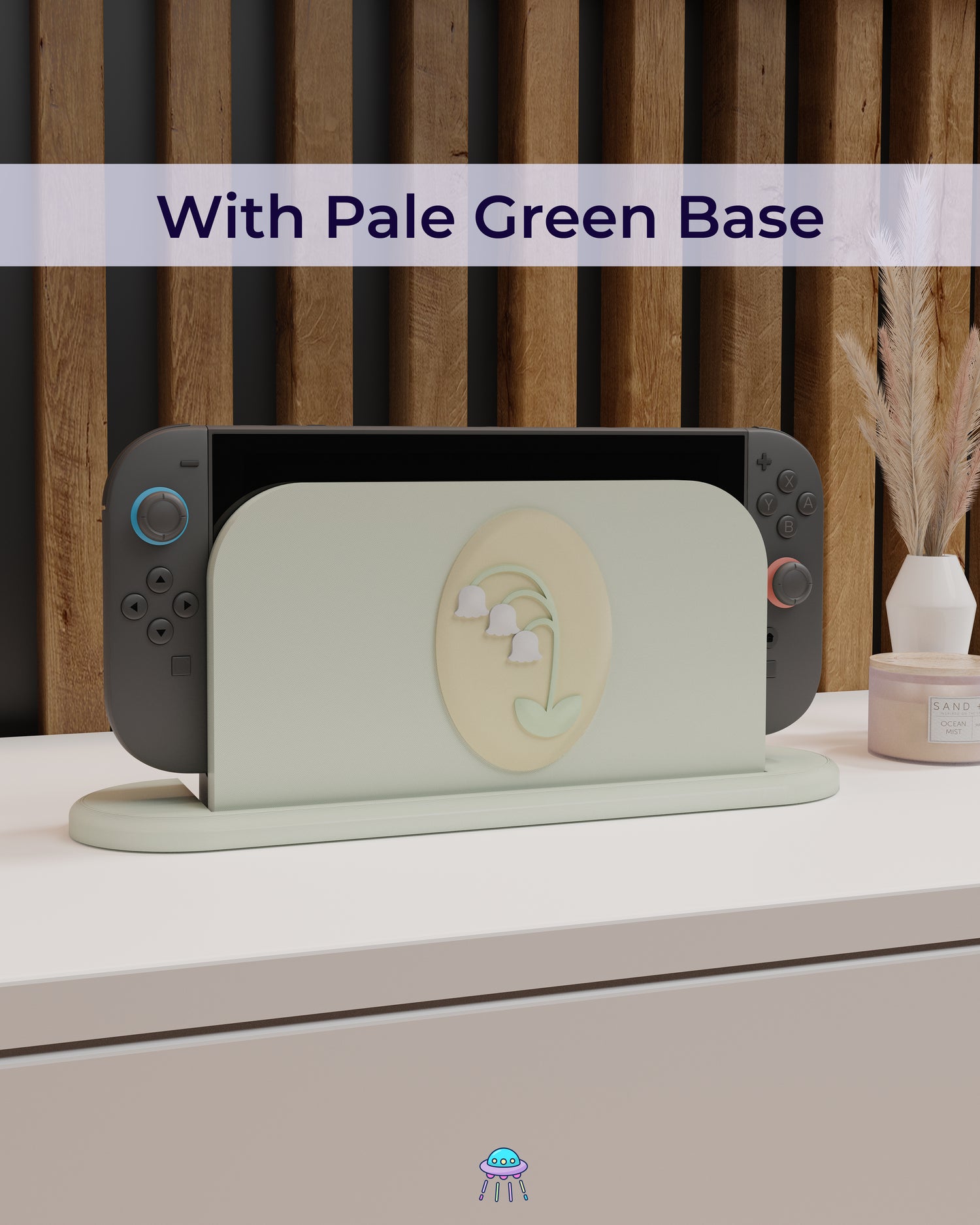 Lily of the Valley Dock Cover for Nintendo Switch 2 – Original Faceplate Design