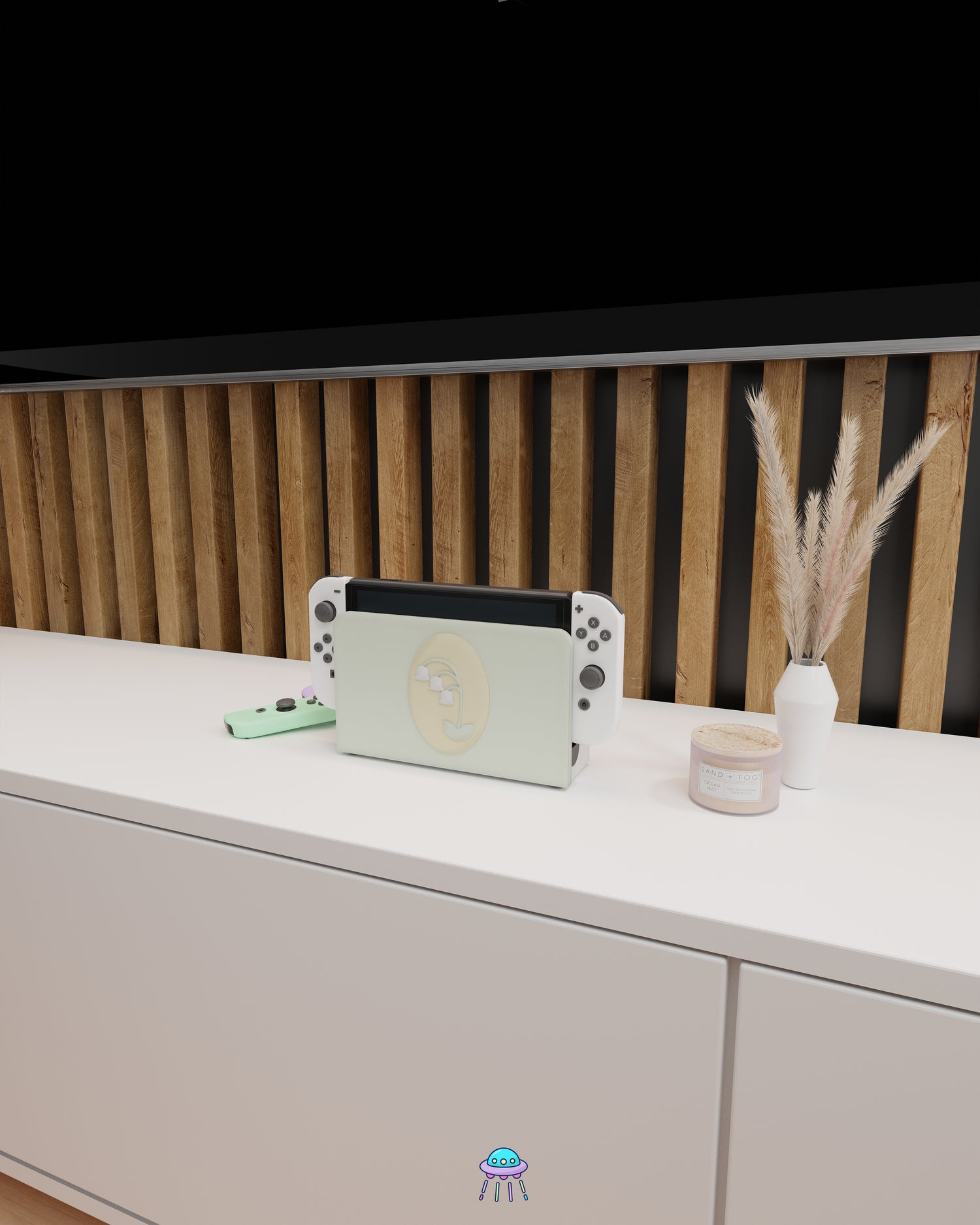 Lily of the Valley Dock Cover for Nintendo Switch – Original Faceplate Design