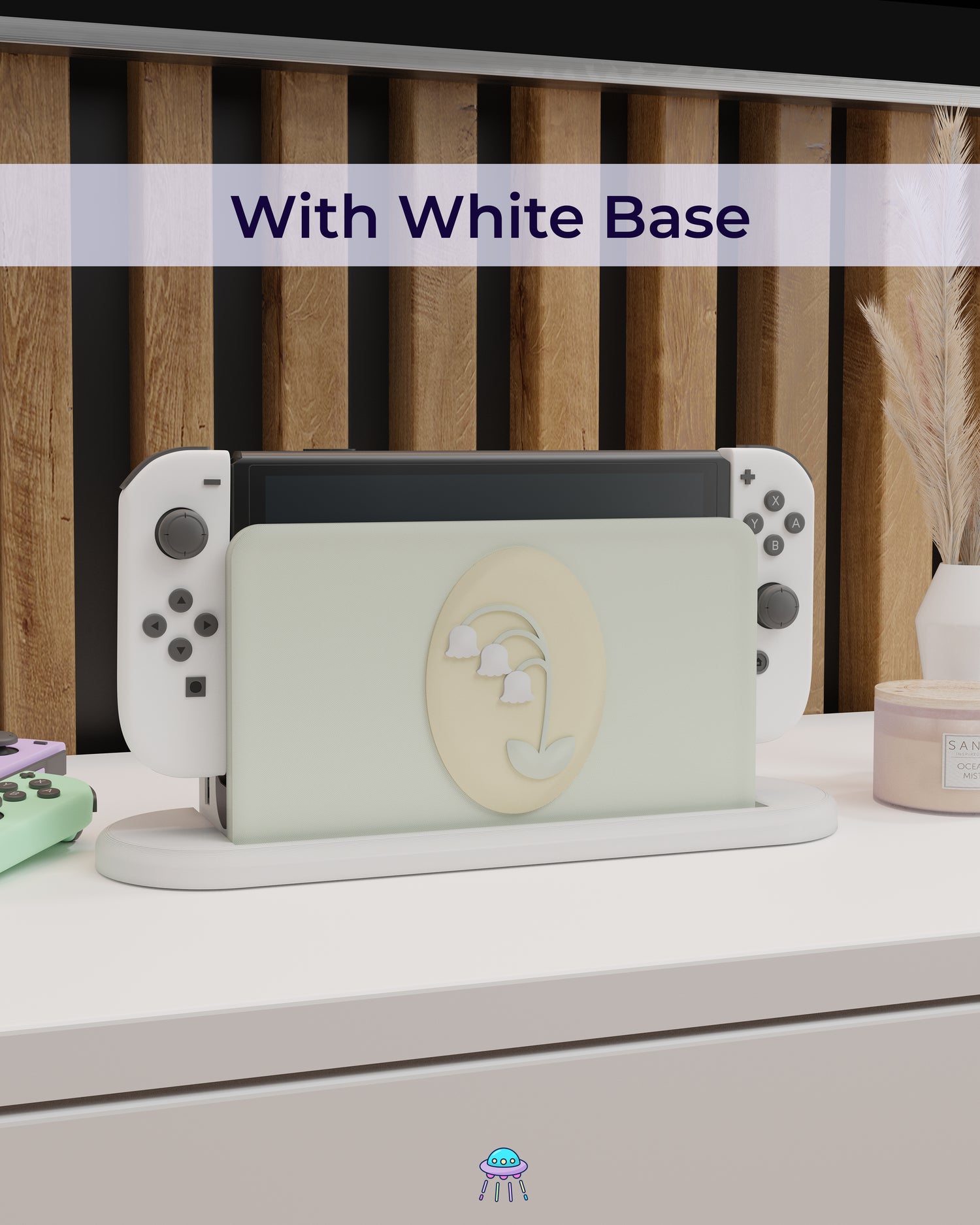 Lily of the Valley Dock Cover for Nintendo Switch – Original Faceplate Design