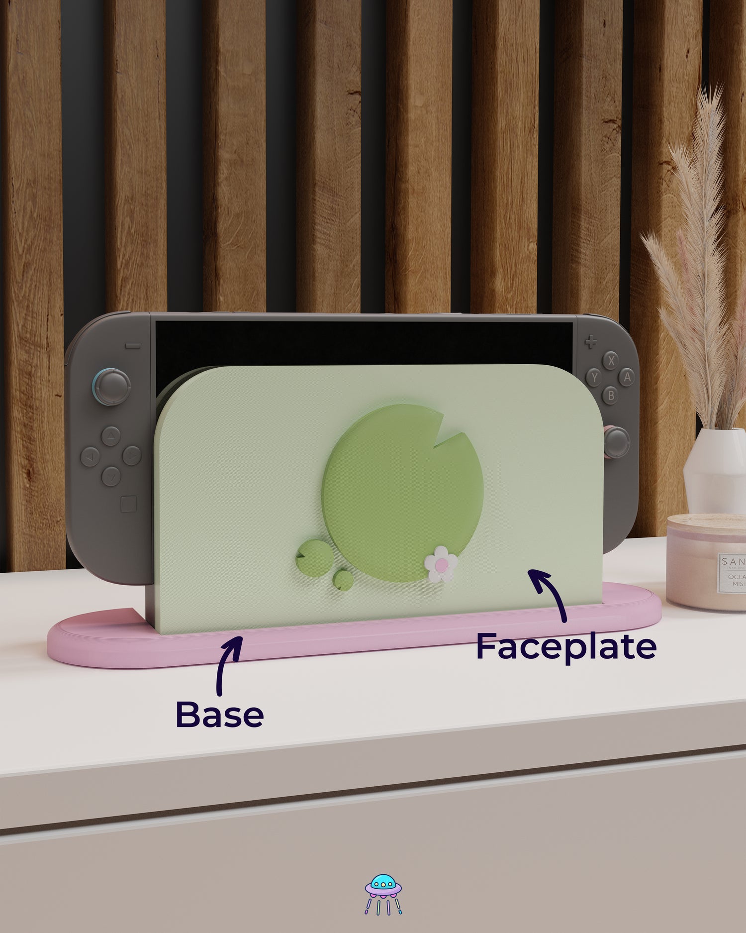 Lily Pad Dock Cover for Nintendo Switch 2 – Original Faceplate Design