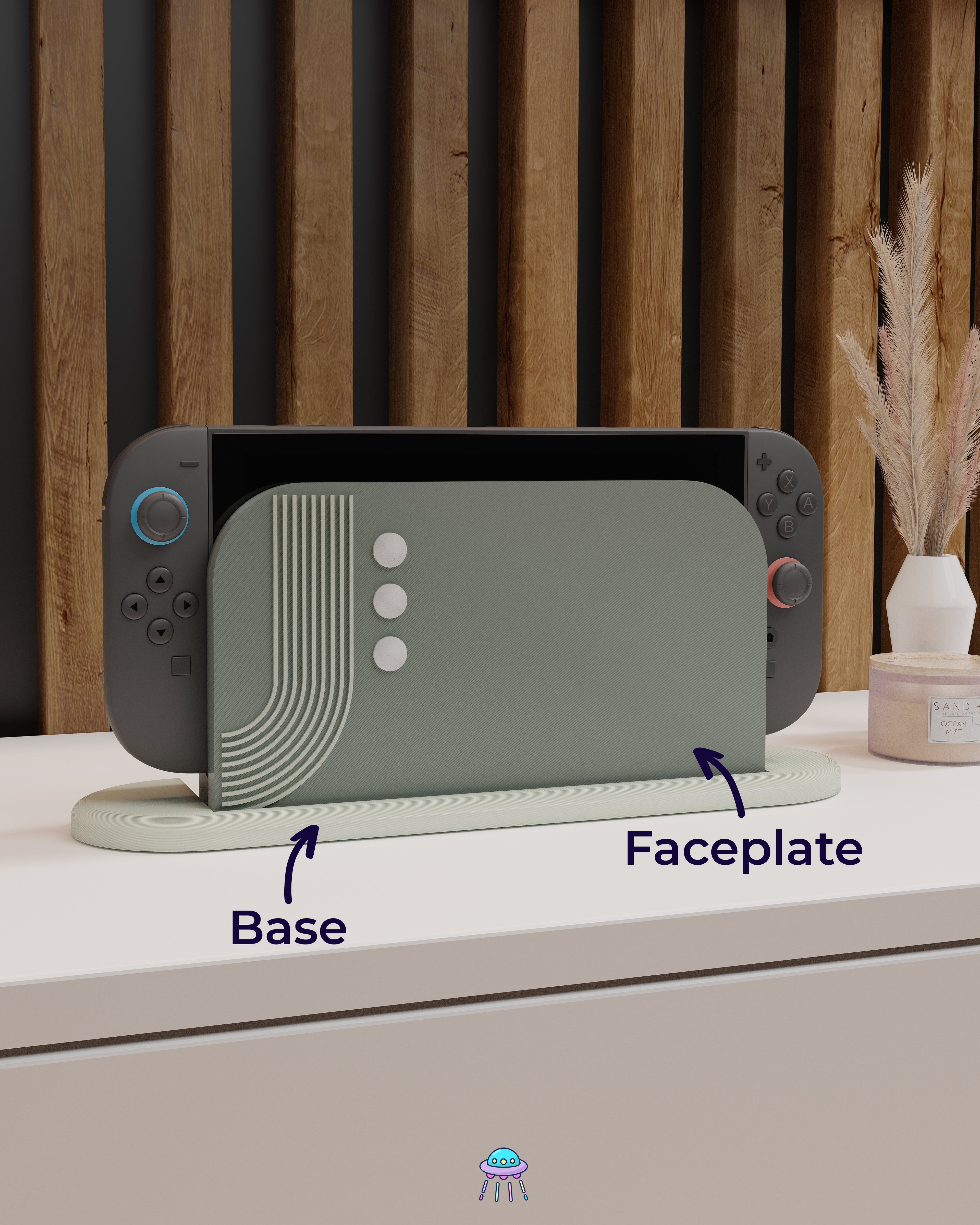 Neo Circuit Dock Cover for Nintendo Switch 2 – Original Faceplate Design