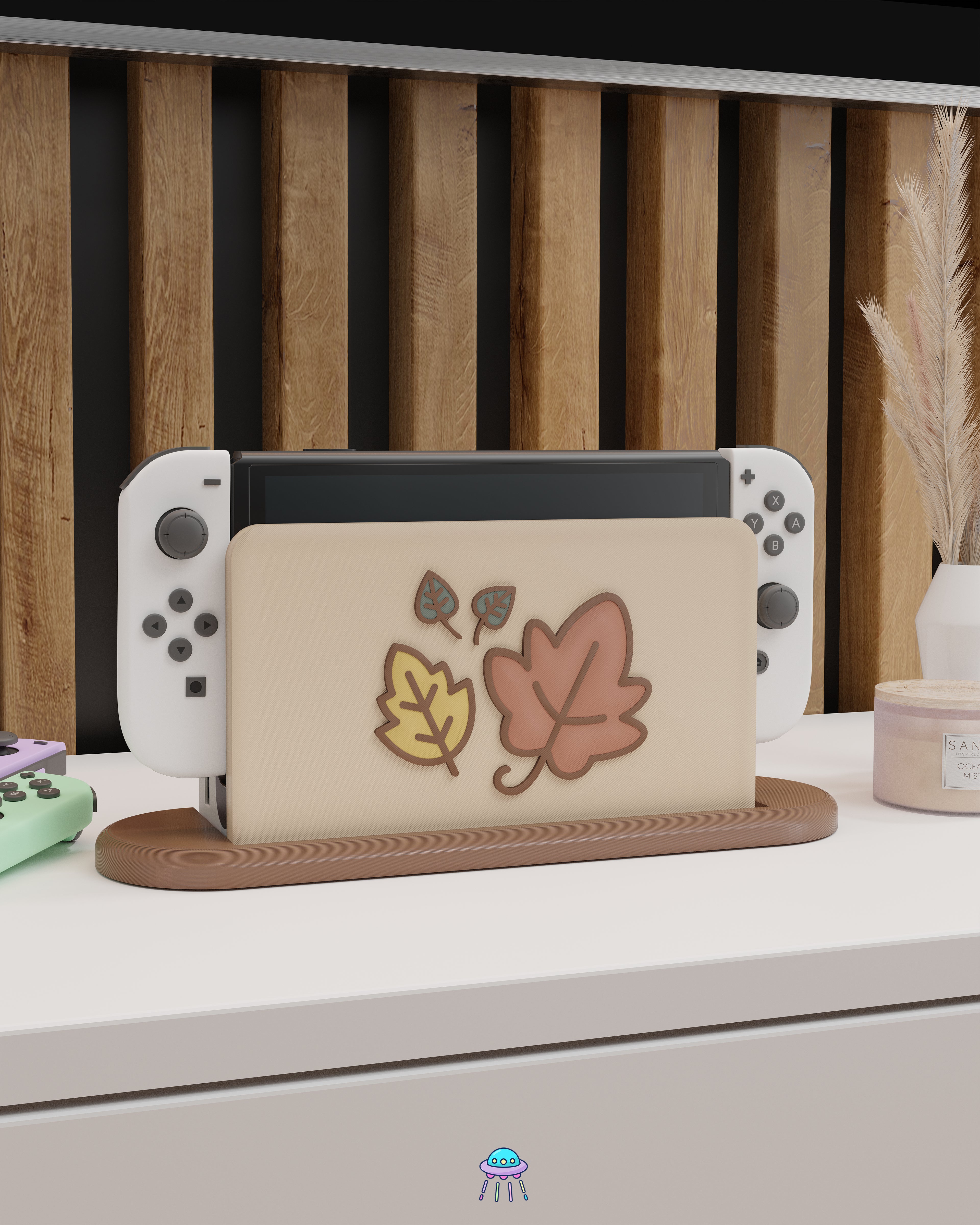 Little Leaves Cover for Nintendo Switch – Original Faceplate Design