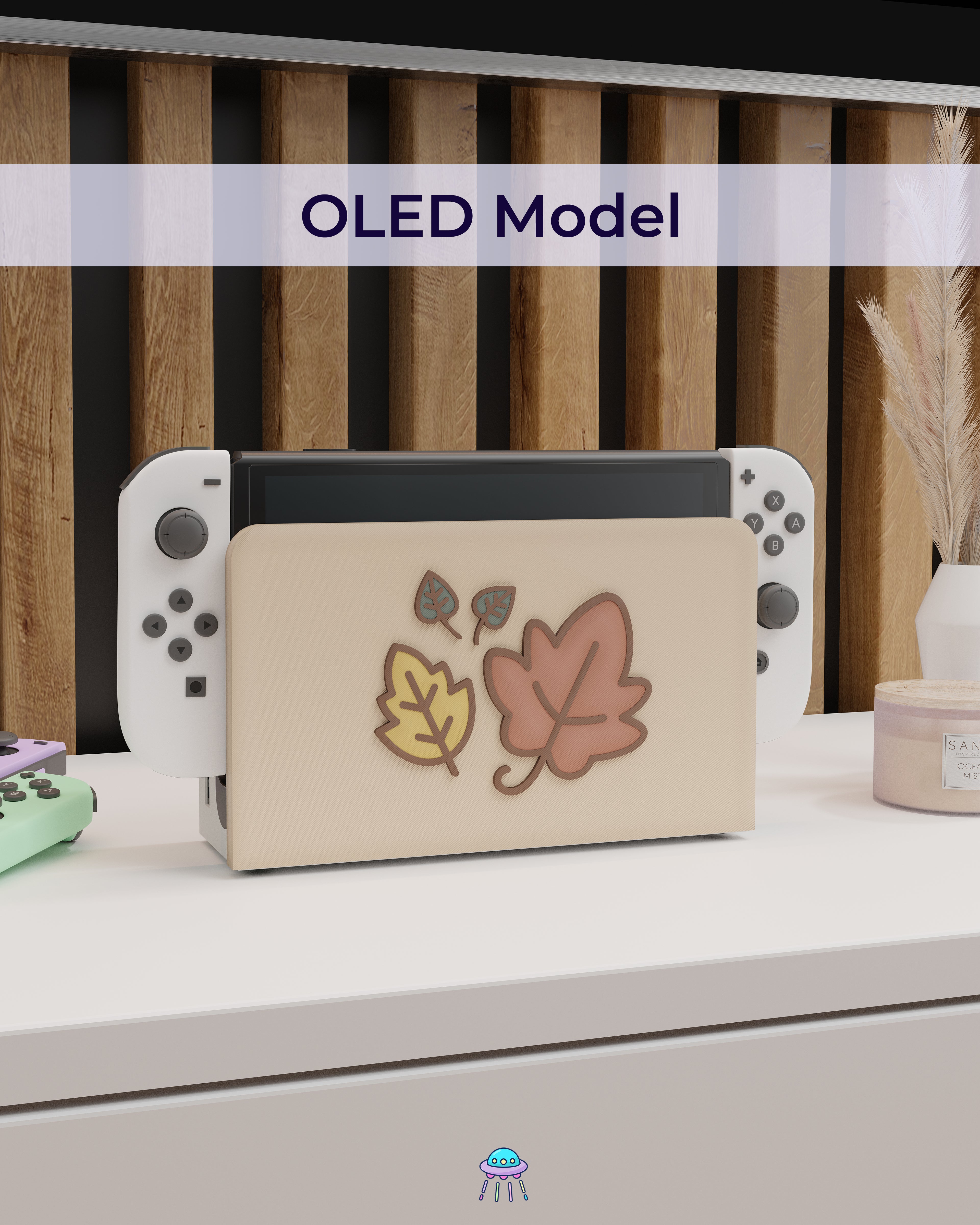 Little Leaves Cover for Nintendo Switch – Original Faceplate Design