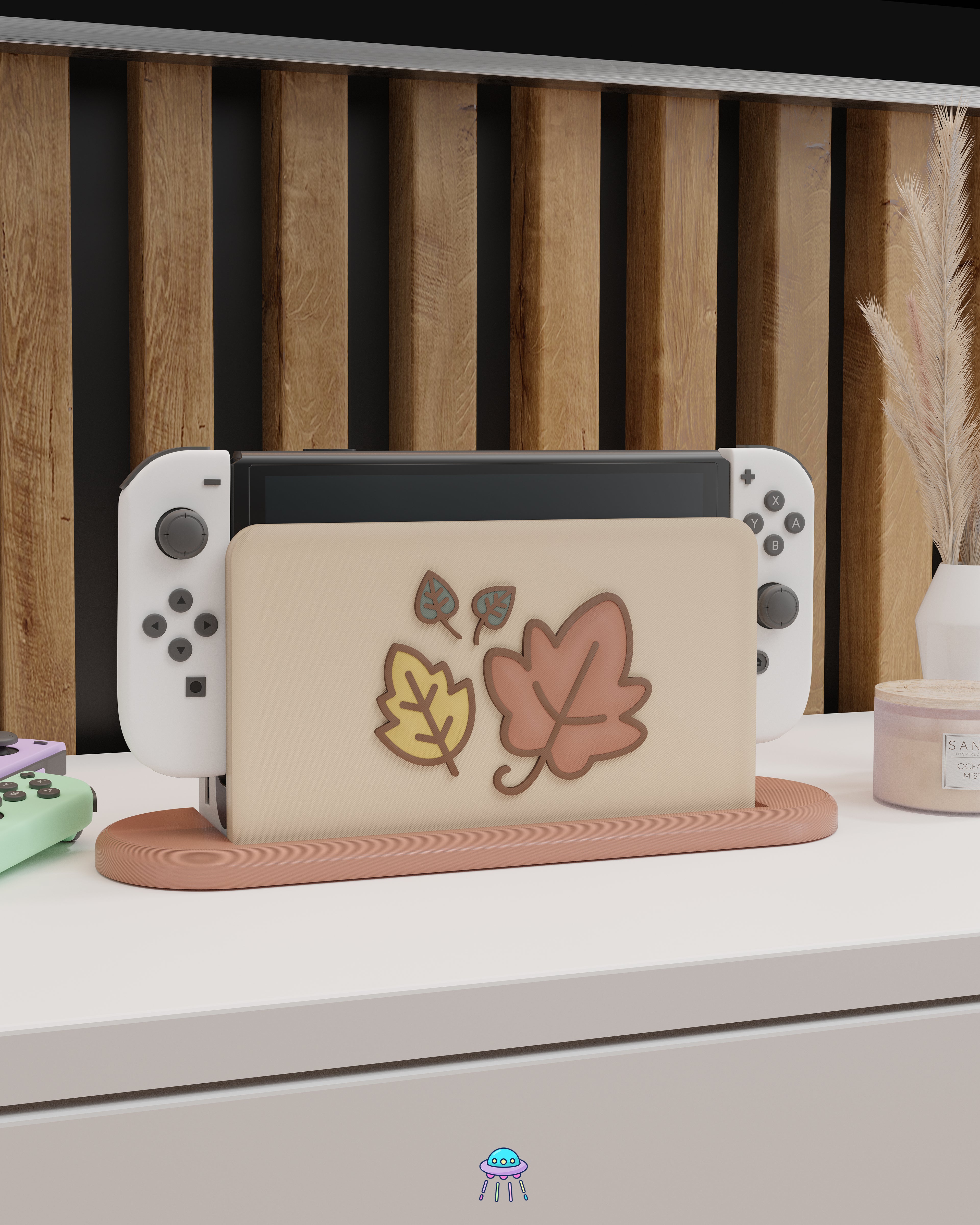 Little Leaves Cover for Nintendo Switch – Original Faceplate Design