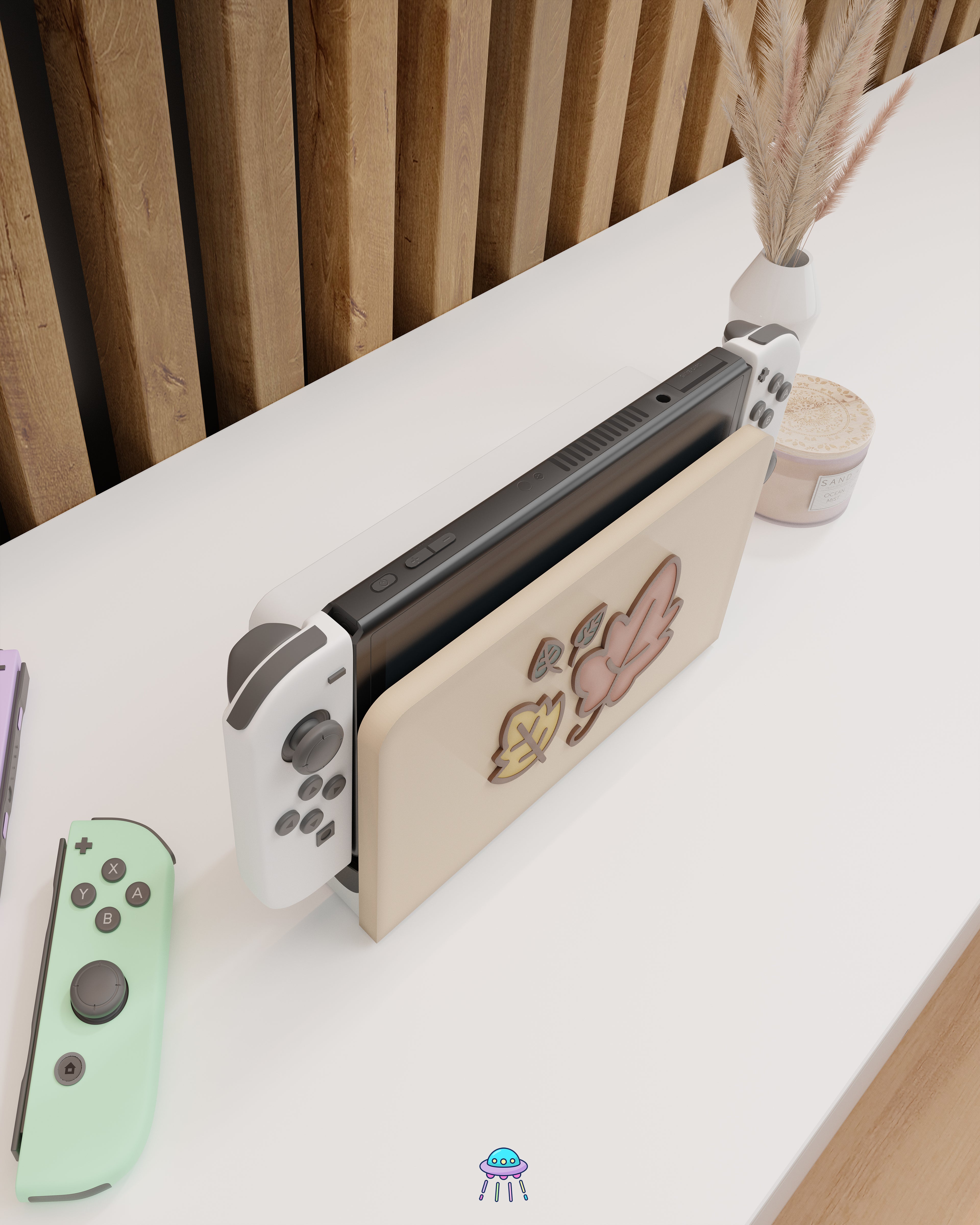 Little Leaves Cover for Nintendo Switch – Original Faceplate Design