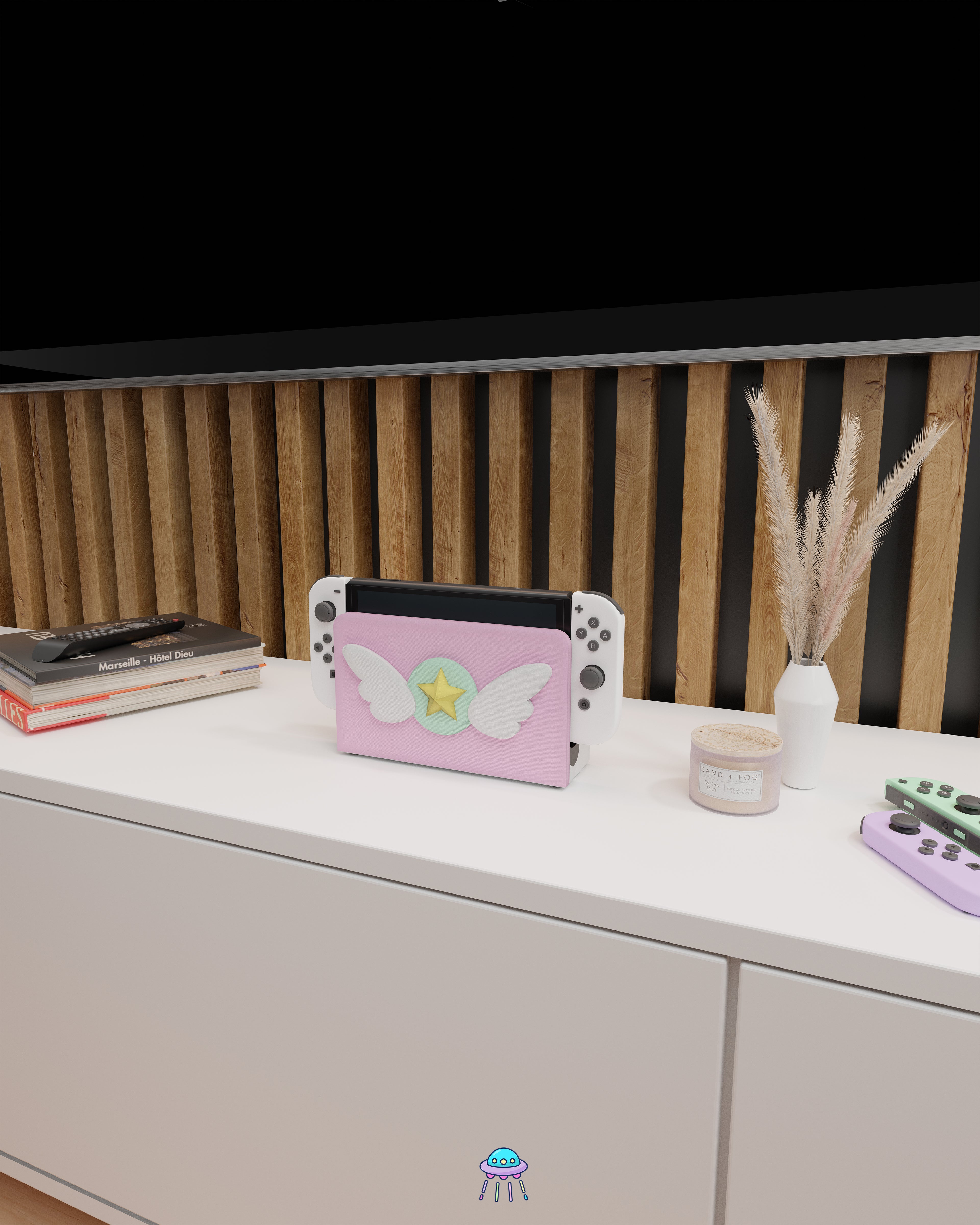 Magical Girl Dock Cover for Nintendo Switch – Original Faceplate Design