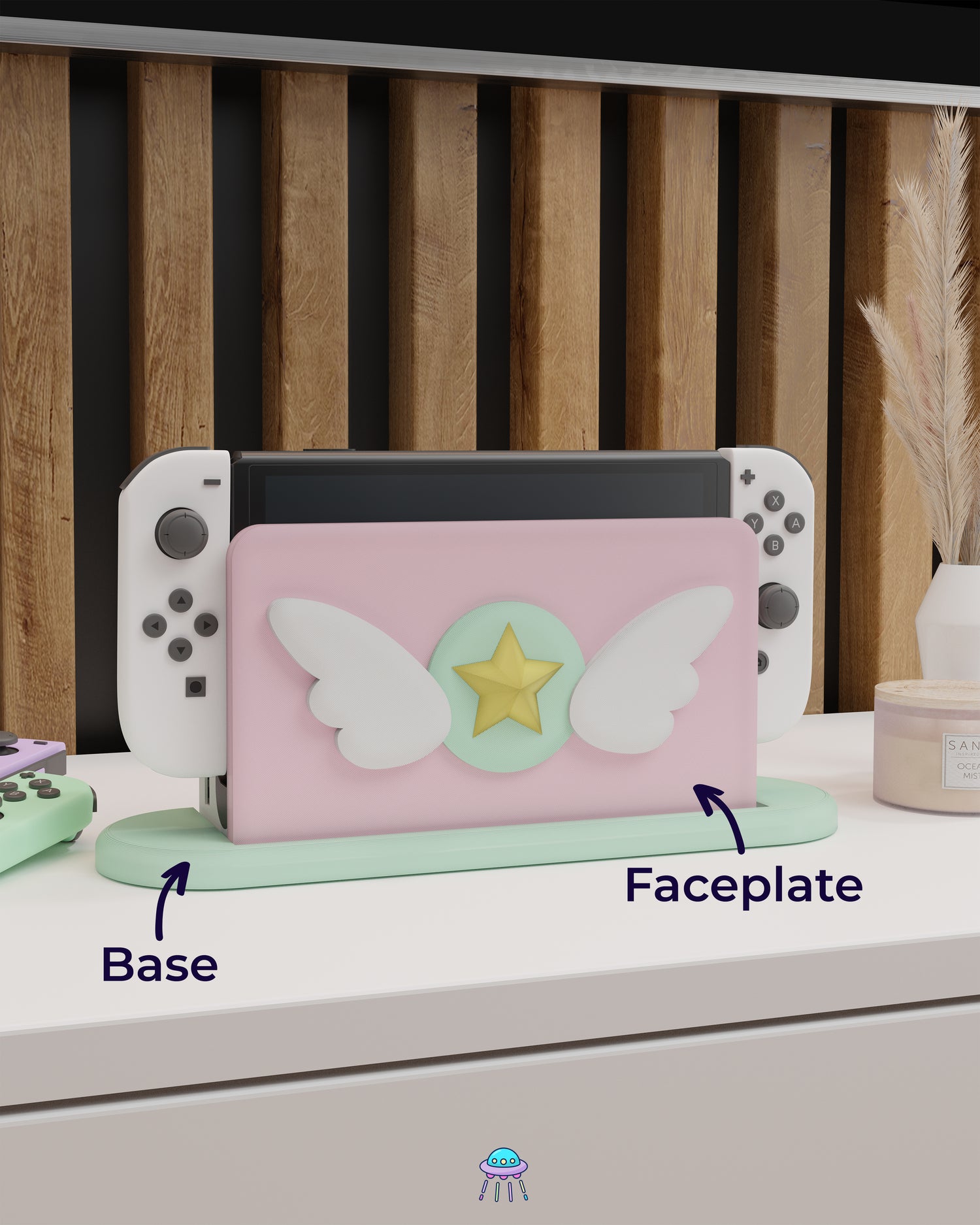 Magical Girl Dock Cover for Nintendo Switch – Original Faceplate Design