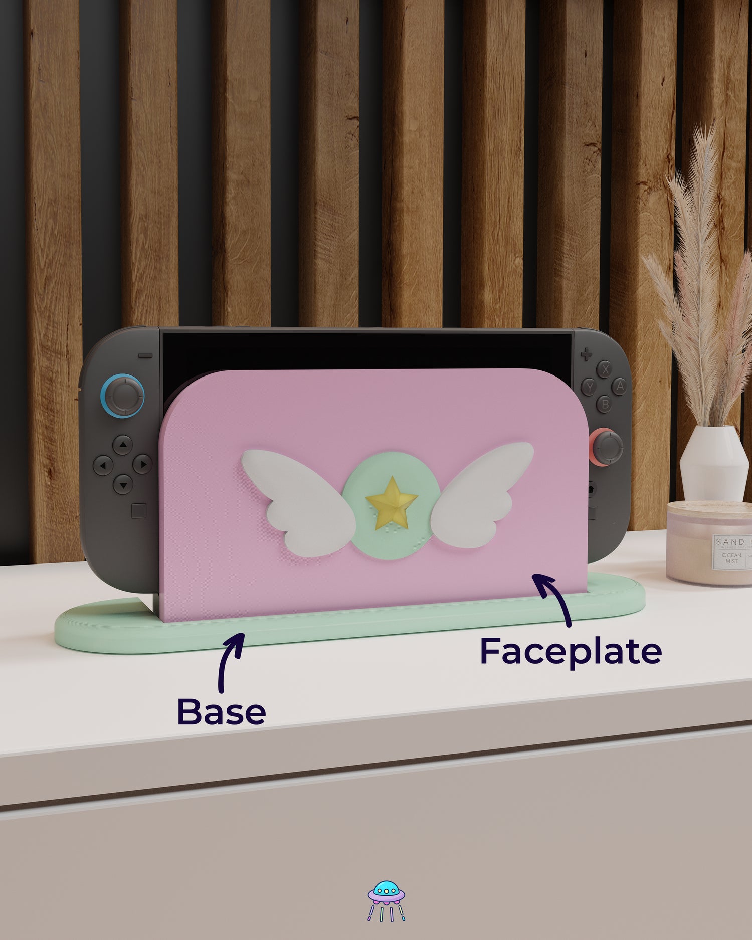Magical Girl Dock Cover for Nintendo Switch 2 – Original Faceplate Design