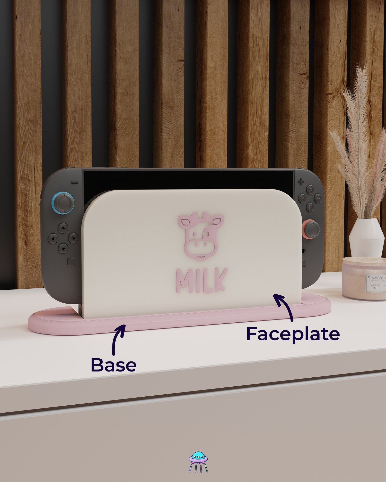Milk Dock Cover for Nintendo Switch 2 – Original Faceplate Design