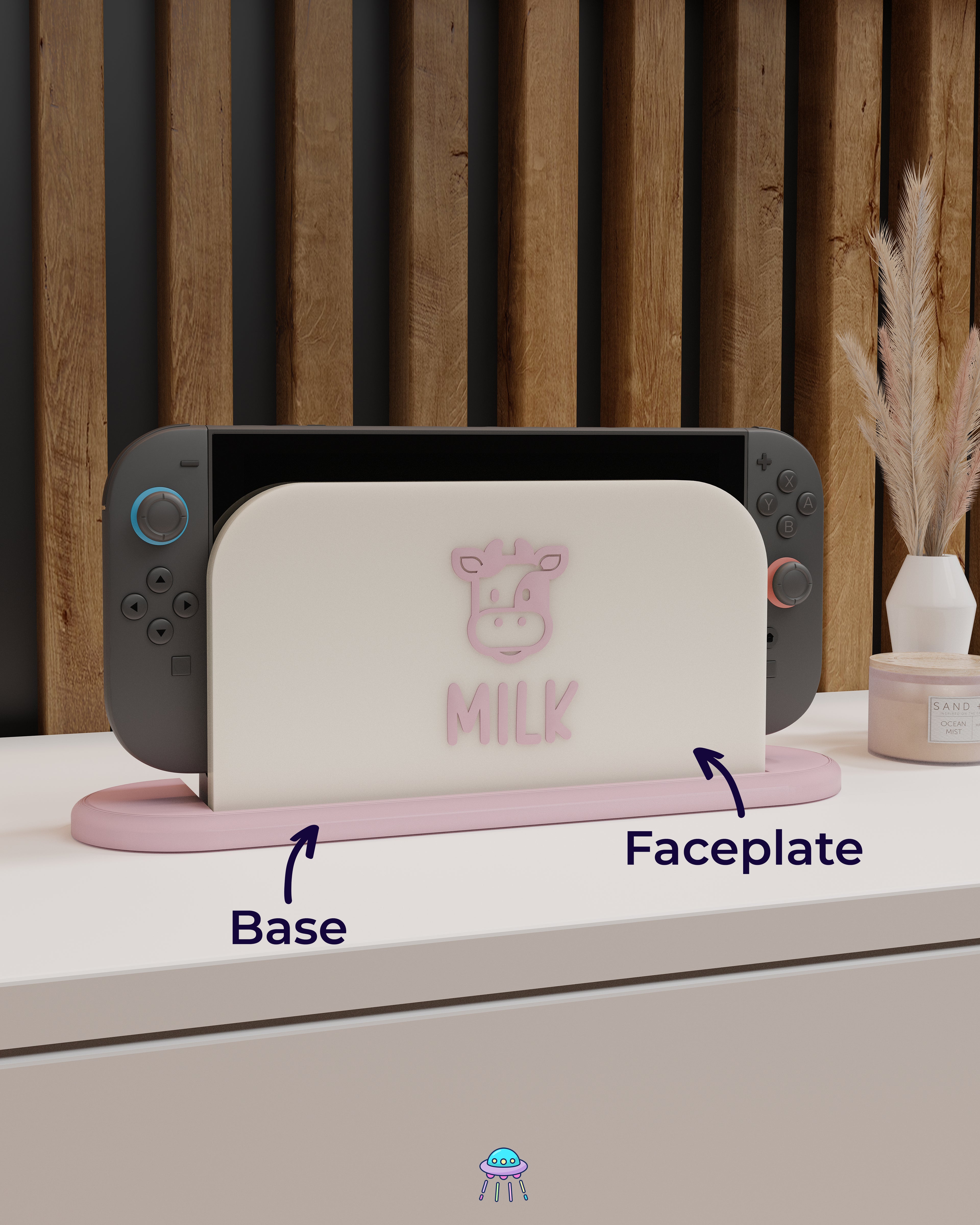 Milk Dock Cover for Nintendo Switch 2 – Original Faceplate Design