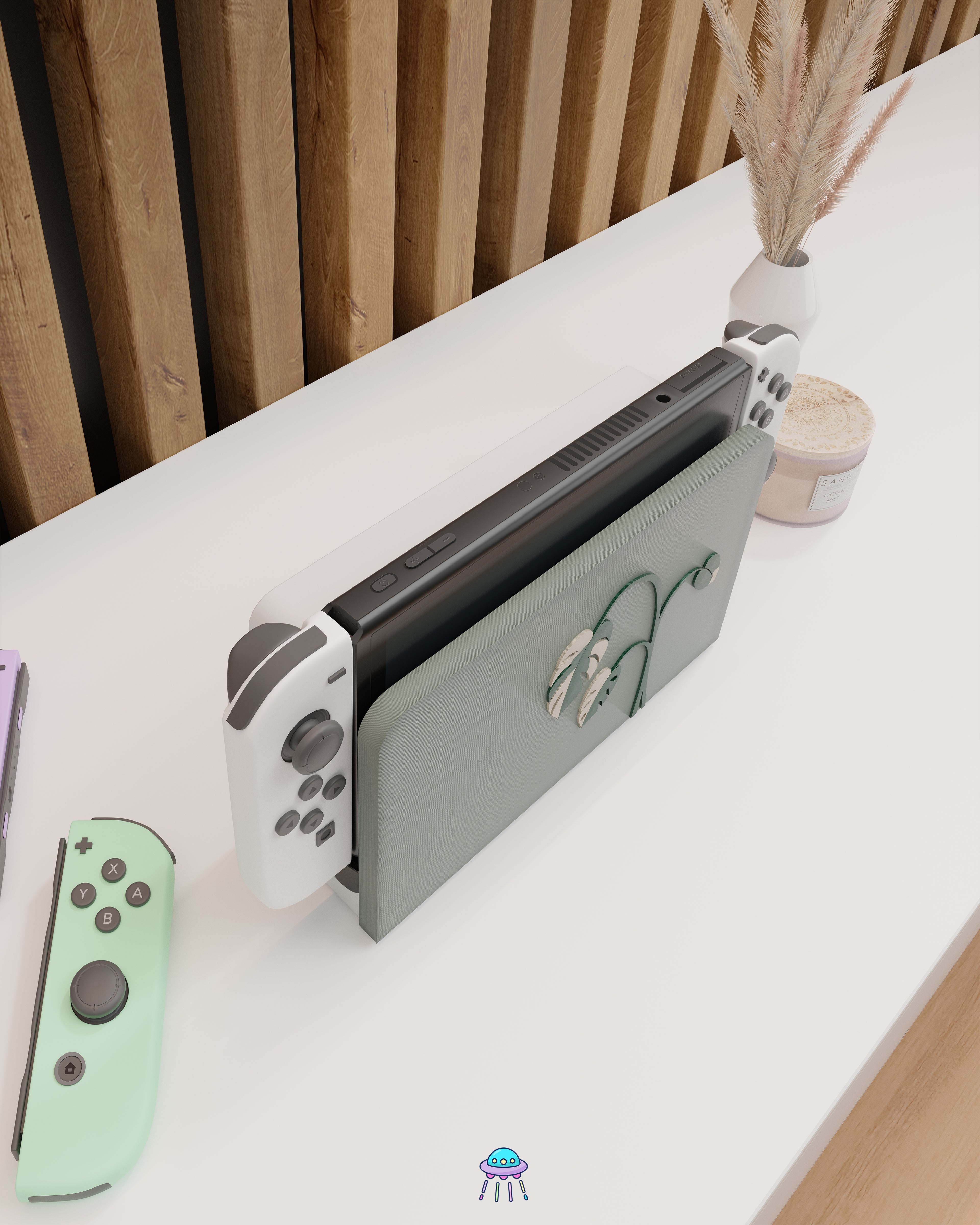 Monstera Albo Cover for Nintendo Switch – Original Faceplate Design