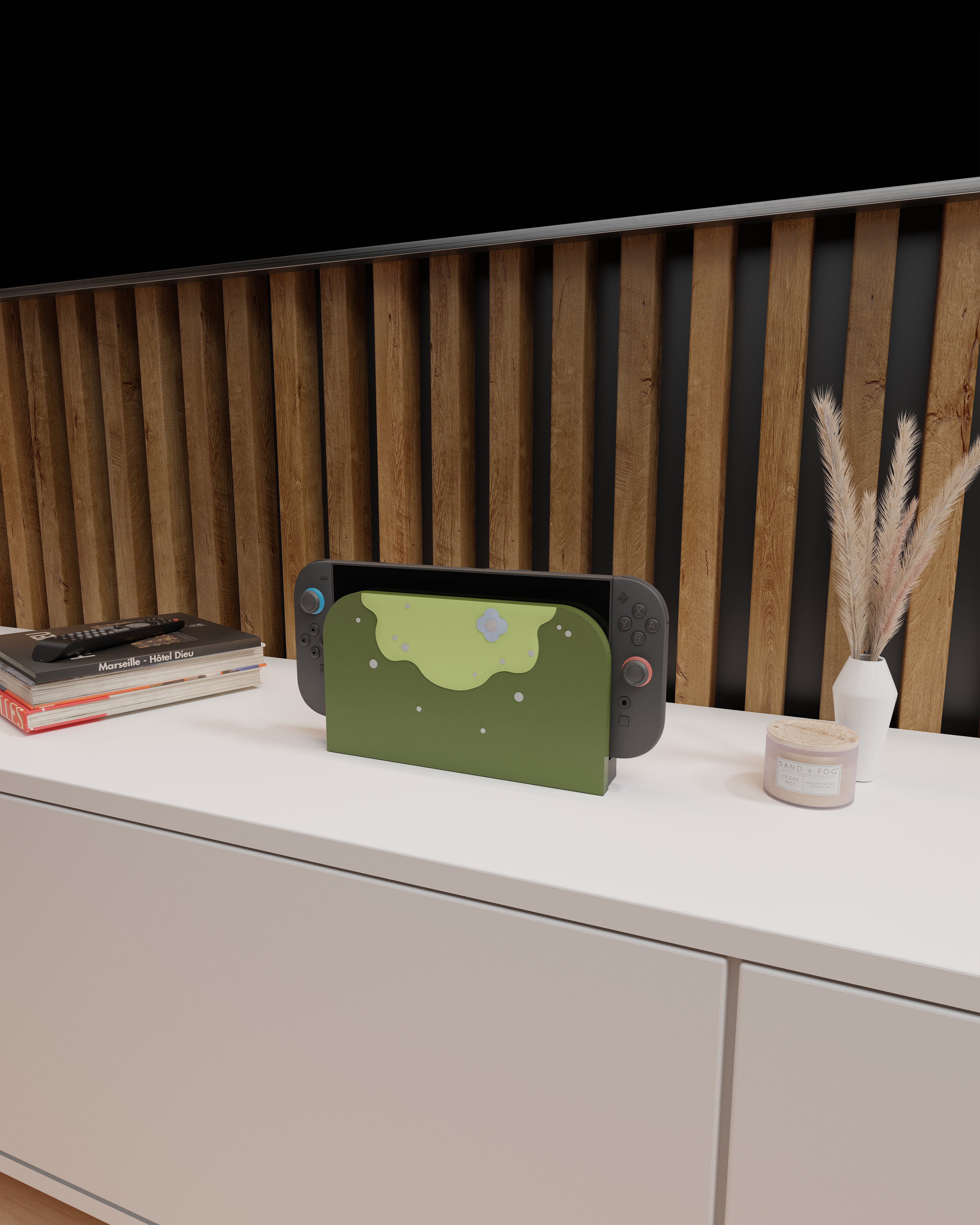 Mossy Boi Dock Cover for Nintendo Switch 2 – Original Faceplate Design