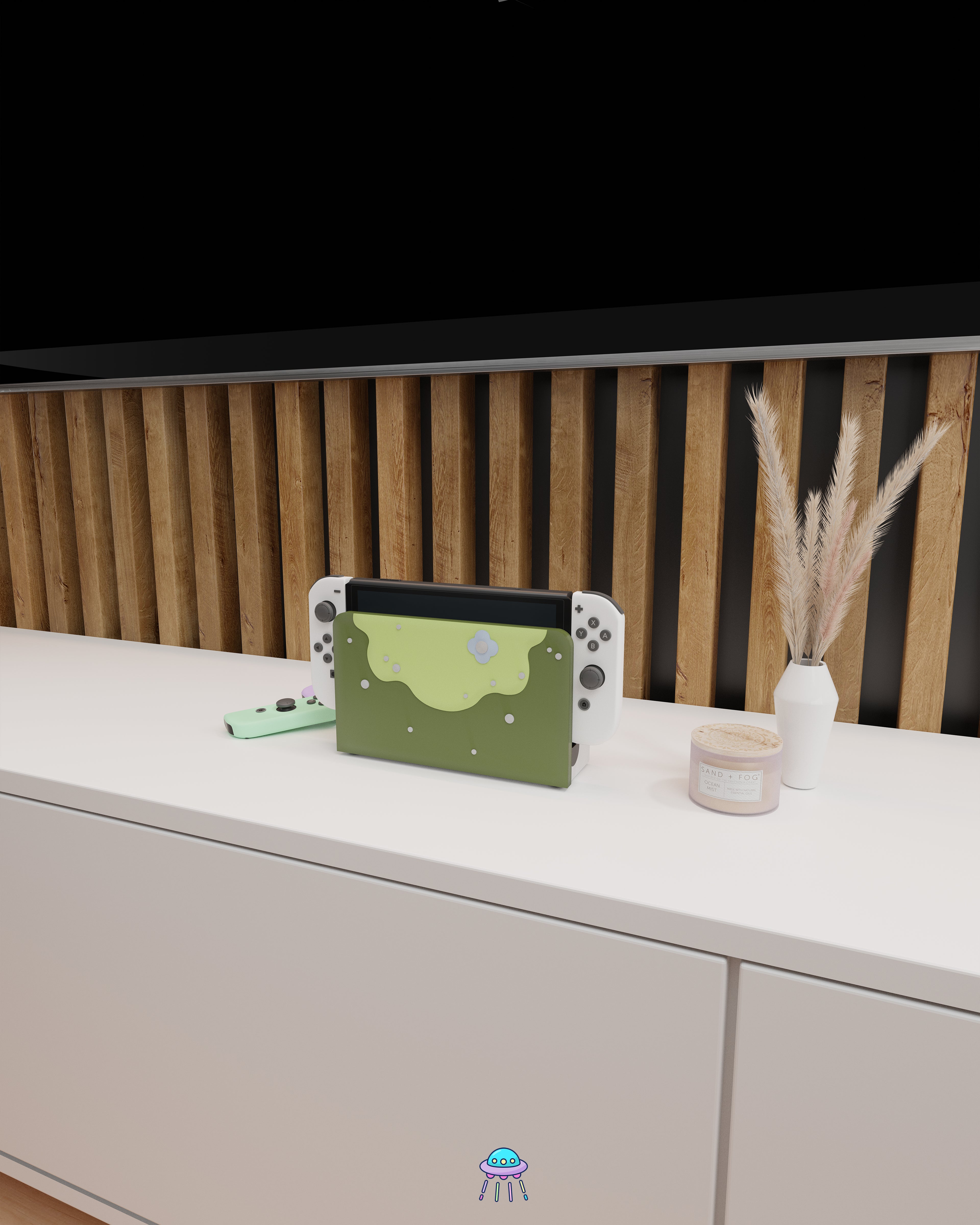 Mossy Boi Dock Cover for Nintendo Switch – Original Faceplate Design