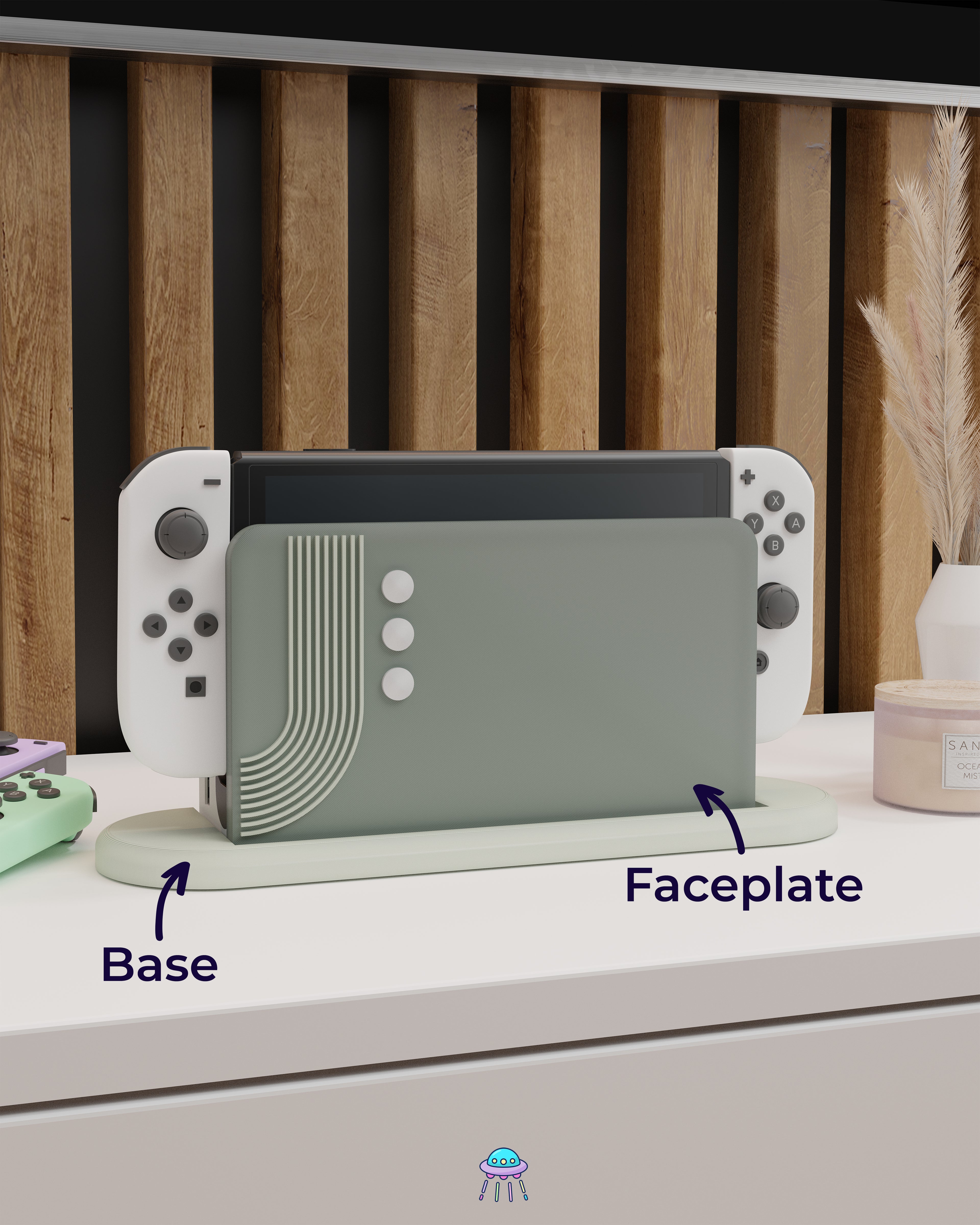 Neo Circuit Cover for Nintendo Switch – Original Faceplate Design