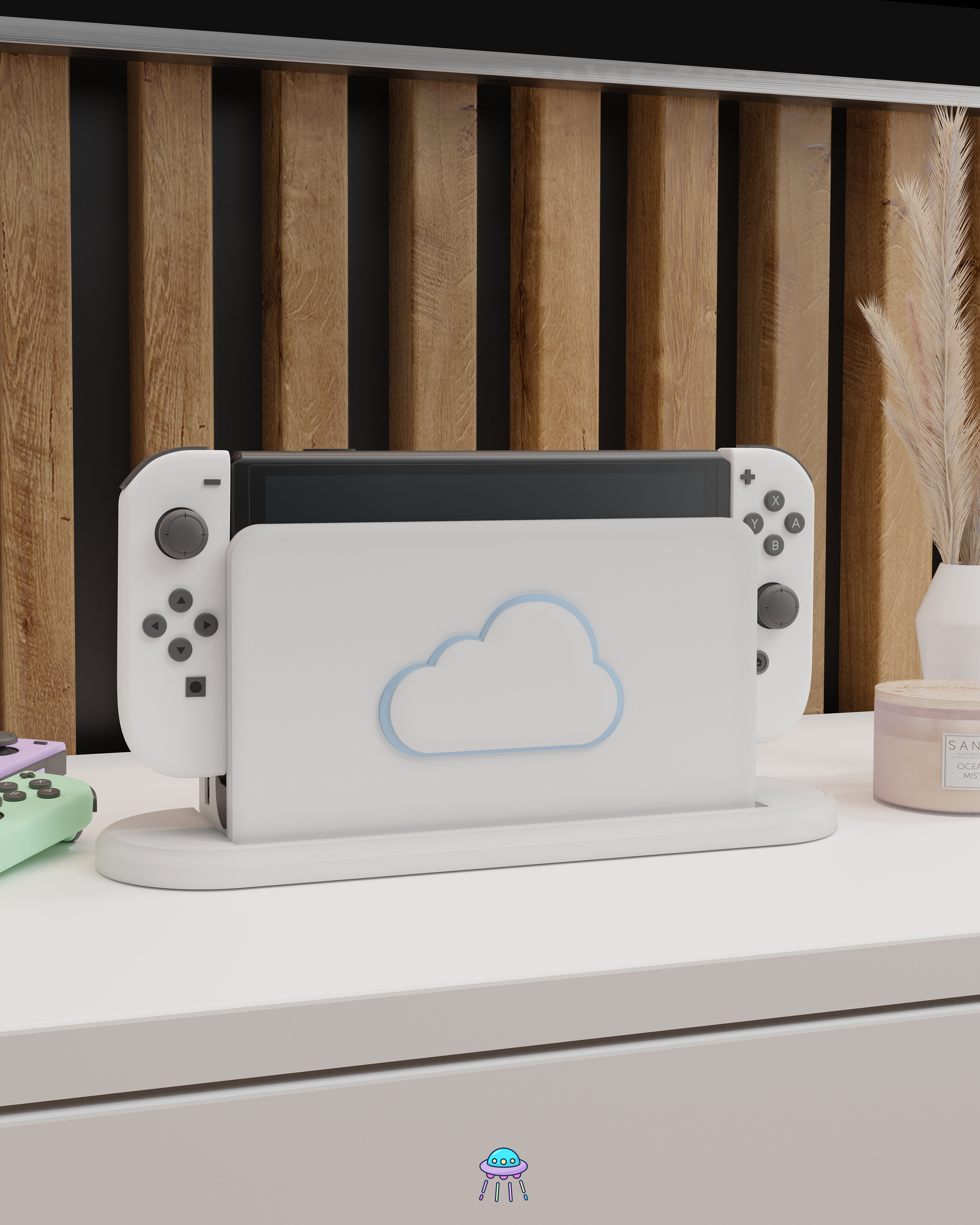 Cloud Dock Cover for Nintendo Switch – Original Faceplate Design