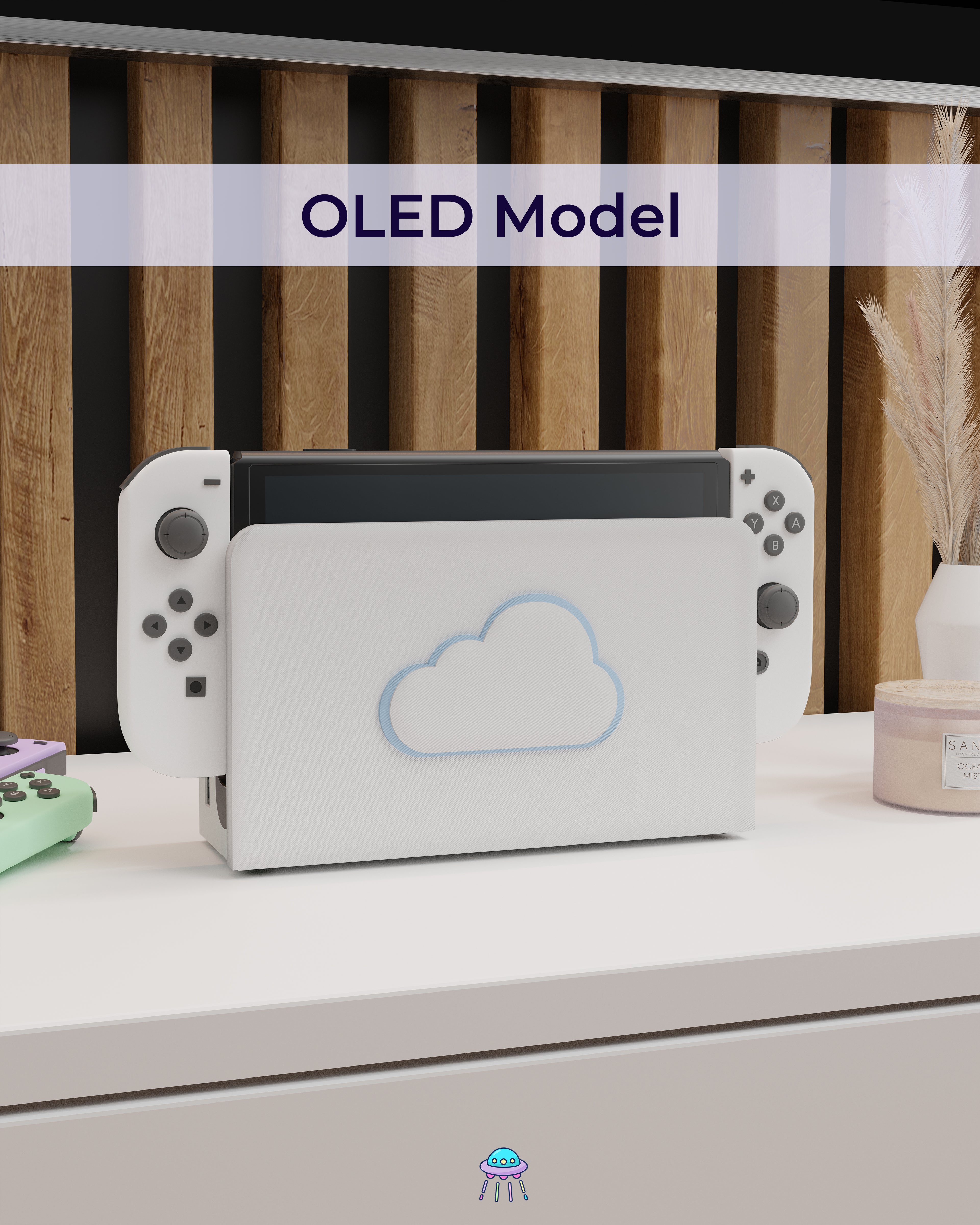 Cloud Dock Cover for Nintendo Switch – Original Faceplate Design