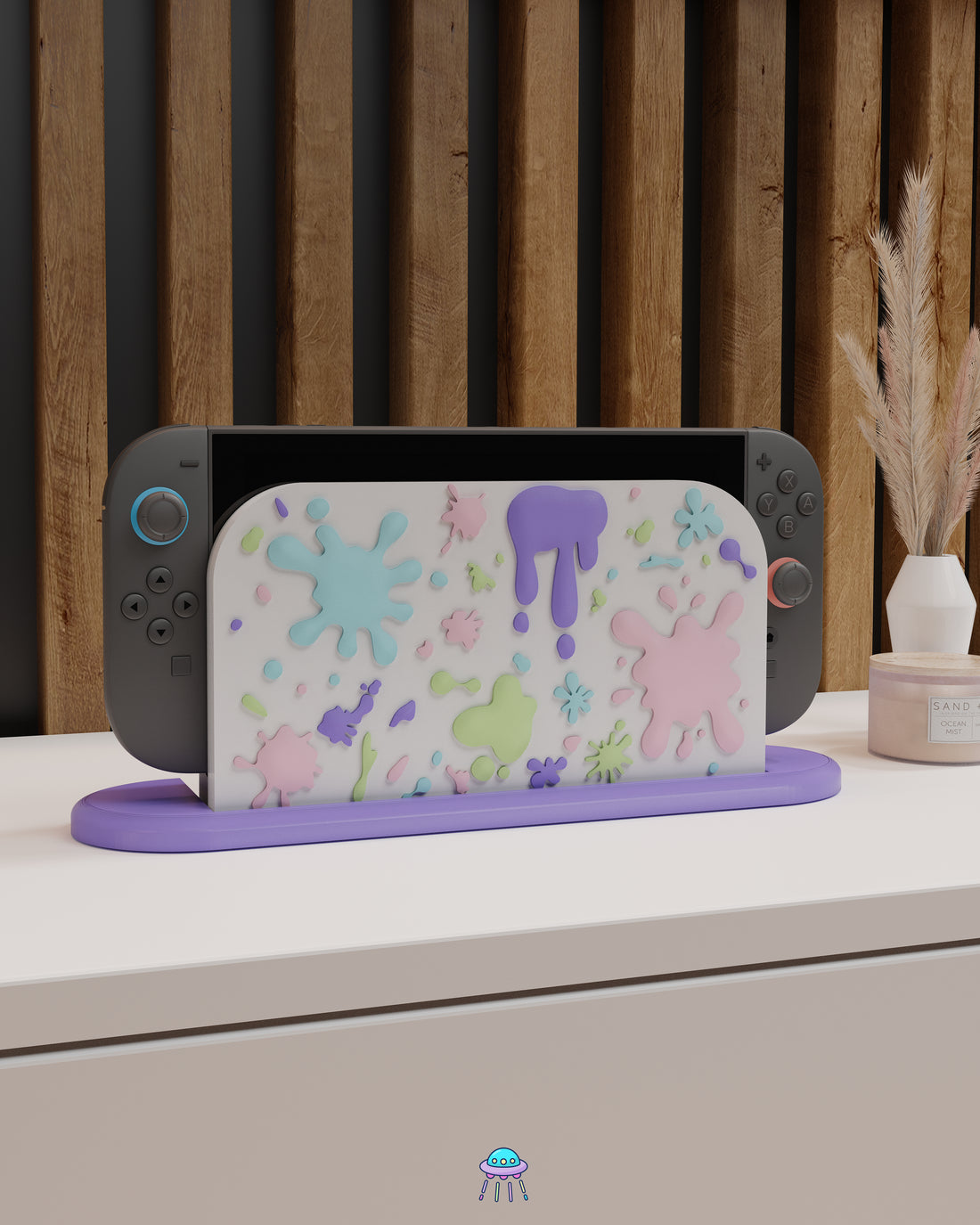 Paint Splat Dock Cover for Nintendo Switch 2 – Original Faceplate Design