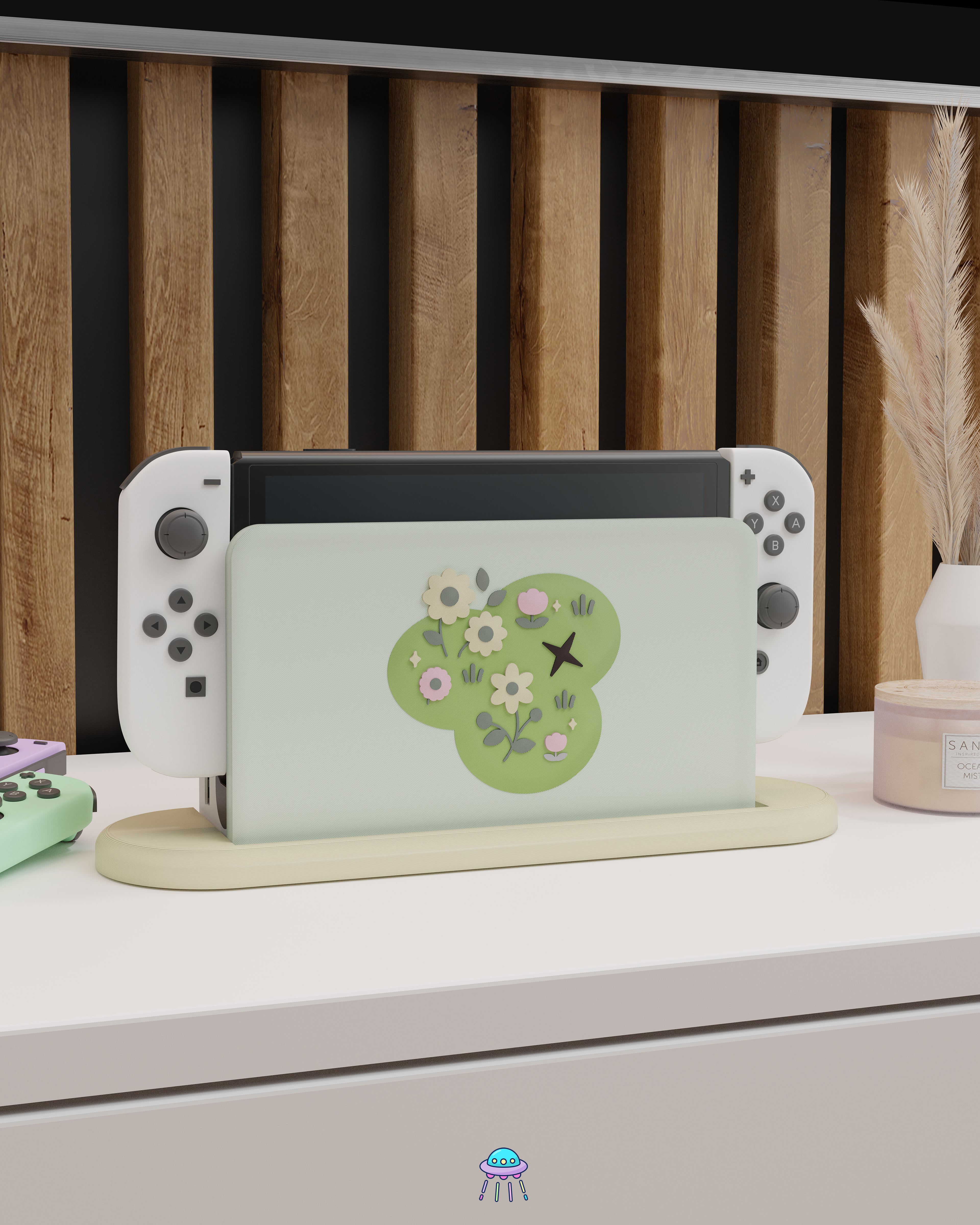 Petal Patch Cover for Nintendo Switch – Original Faceplate Design