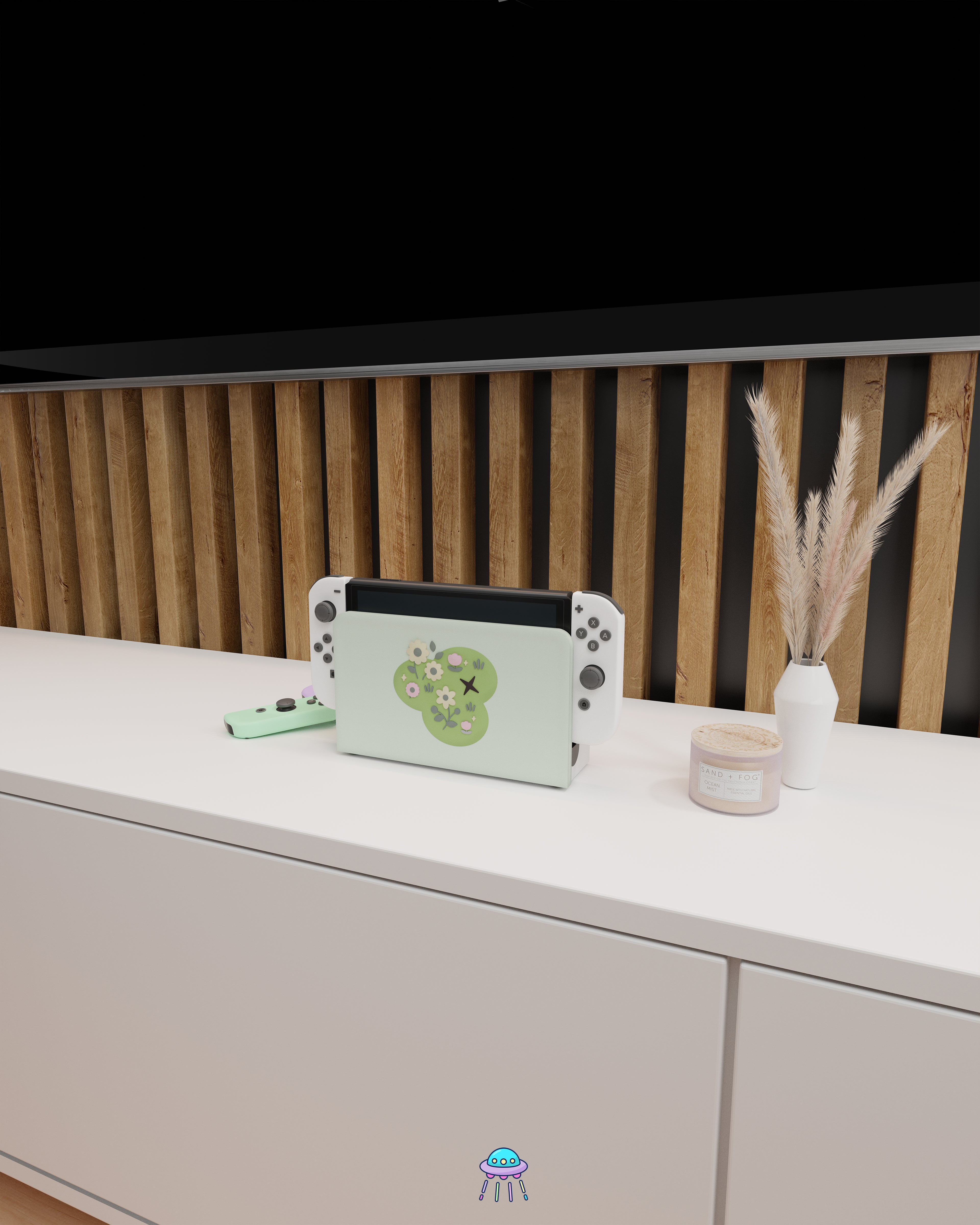 Petal Patch Cover for Nintendo Switch – Original Faceplate Design