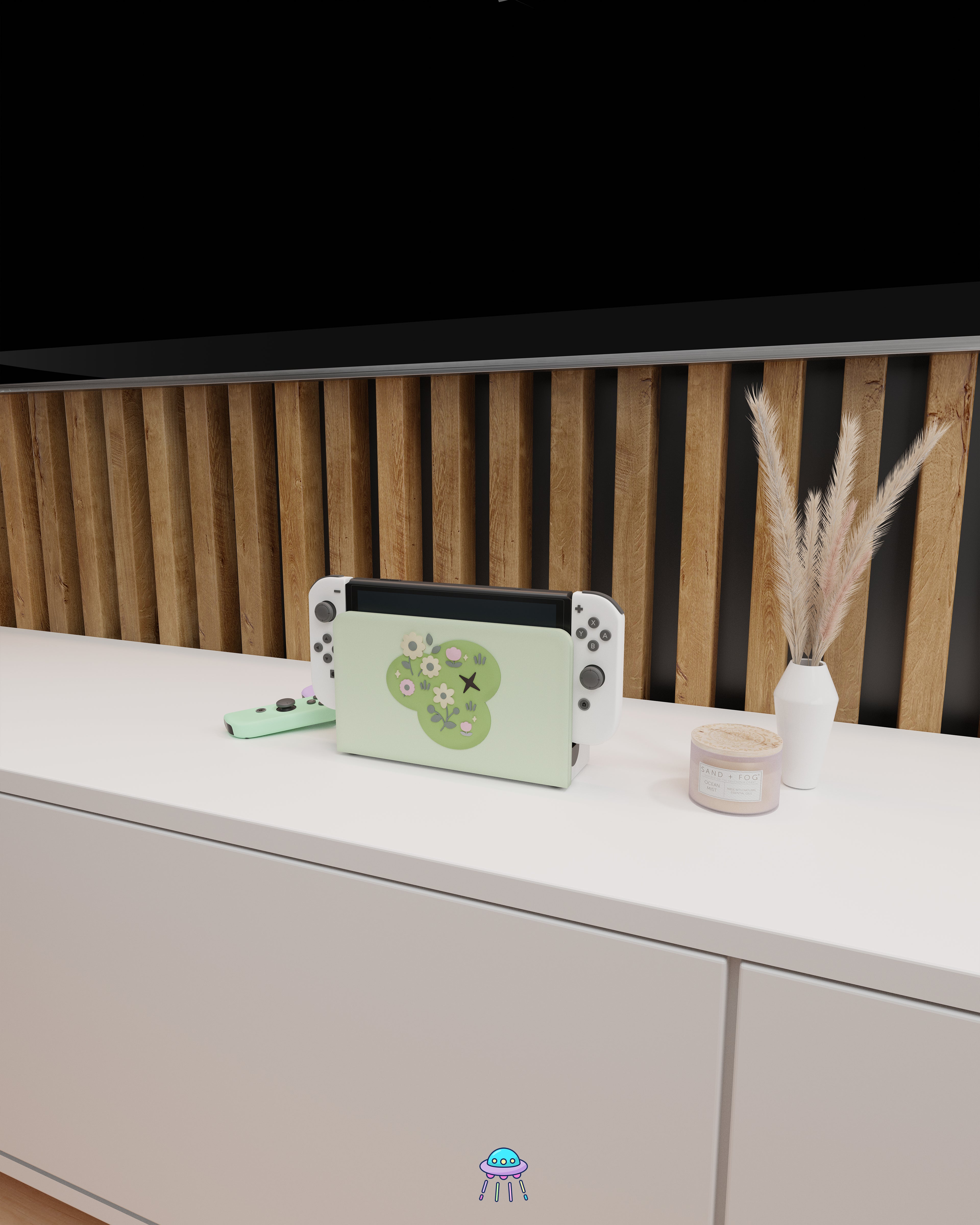 Petal Patch Cover for Nintendo Switch – Original Faceplate Design